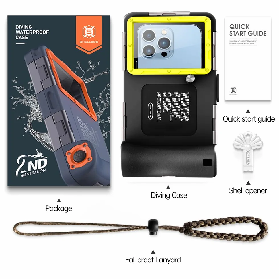 Wodoodporne etui na telefon podwodne etui na telefon 15 m, etui ze smyczą do pływania, nurkowania, deszczu, pyłoszczelne, do iPhone 17, 17, Pro, 17, Air, 16, 15, 14, 17 pro max, Samsung S24