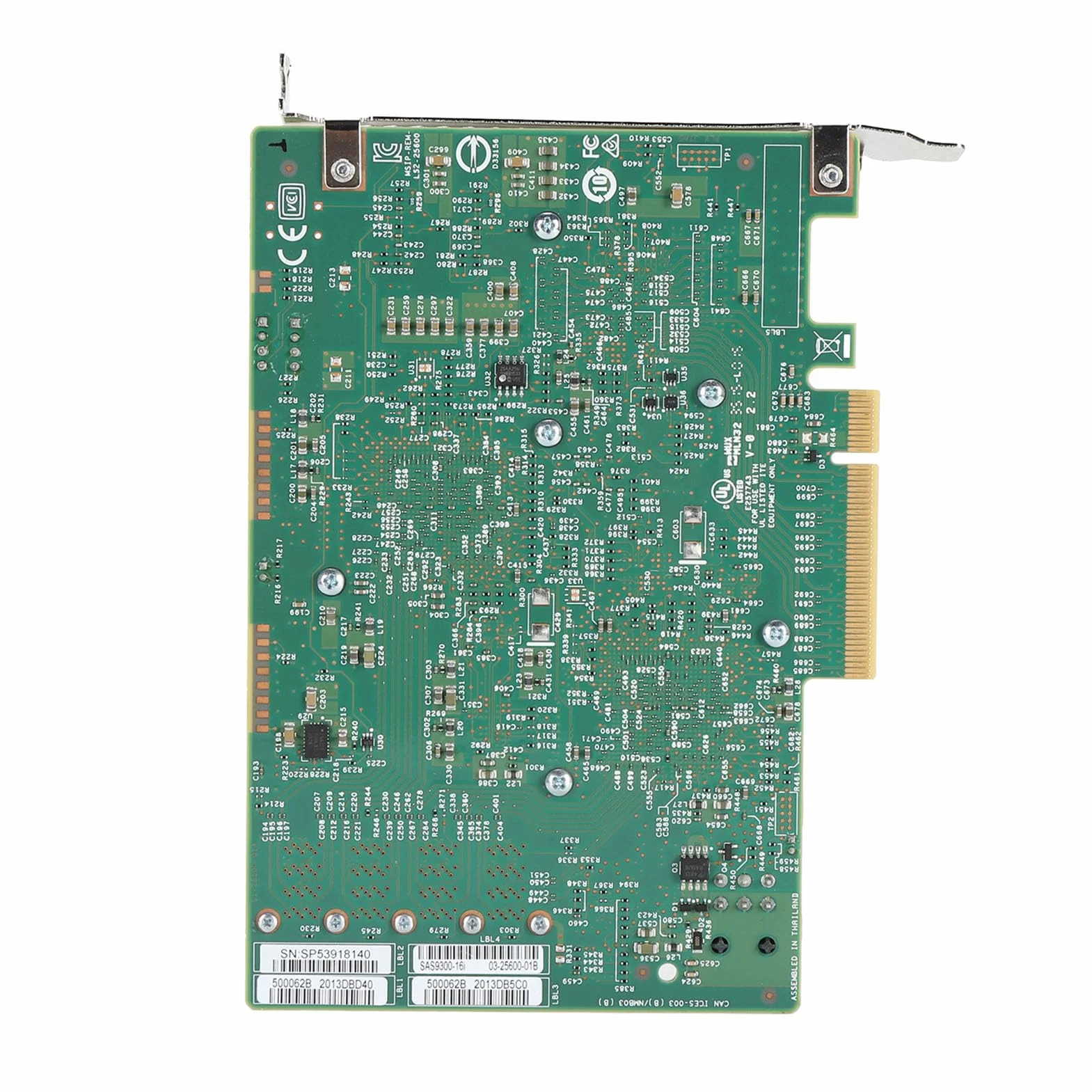 Karta HBA Kontrolera LSI 9300-16i SAS, 16-portowy Adapter Magistrali Hosta SATA SAS 12 Gb/s, Ekspander RAID PCIe 3.0, Bez RAID, dla dla Linux dla VMware dla FreeBSD