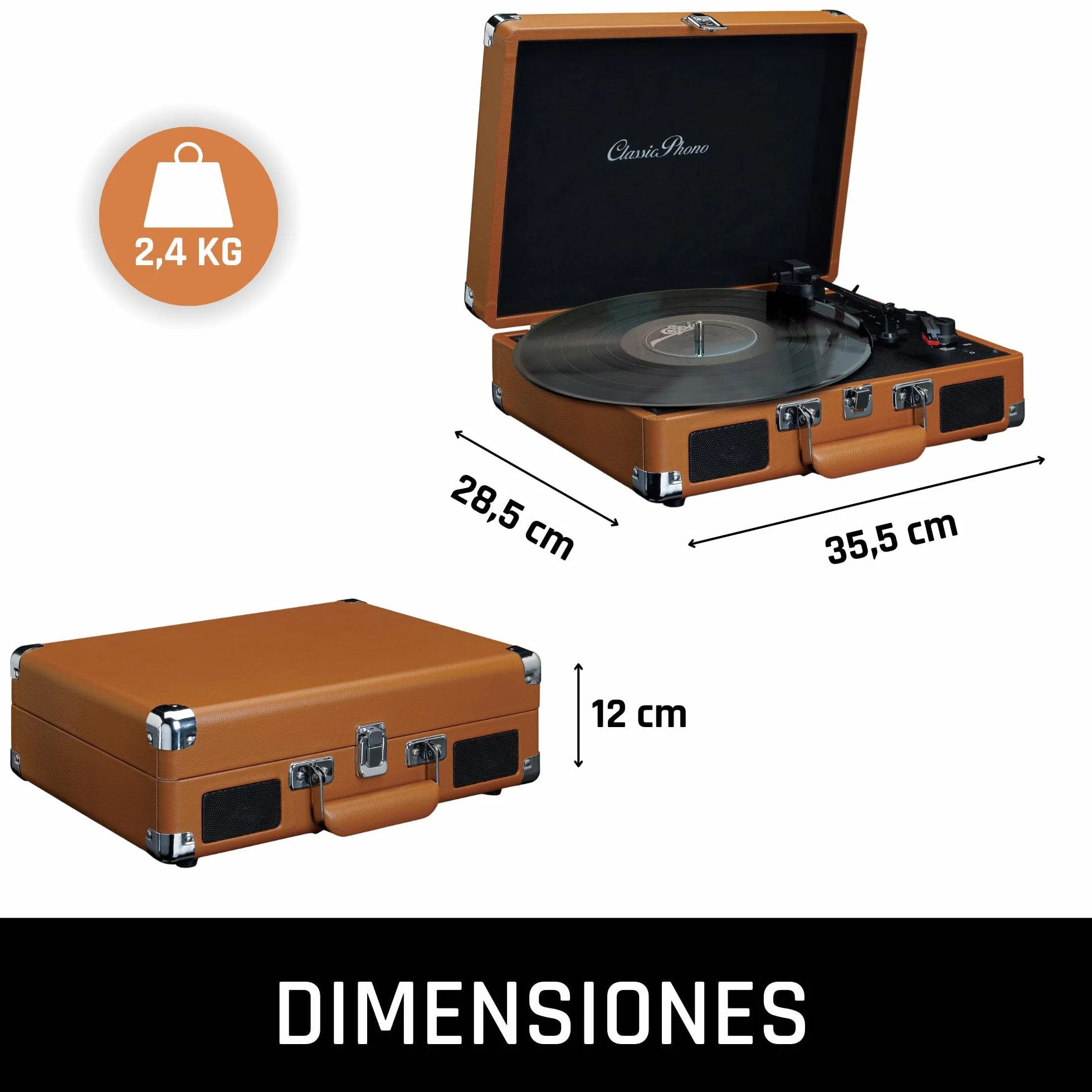Giradischi Lenco (Tt-10 Wood) Con Amplificatore Integrato 10W X 2 Traz.A Cinghia