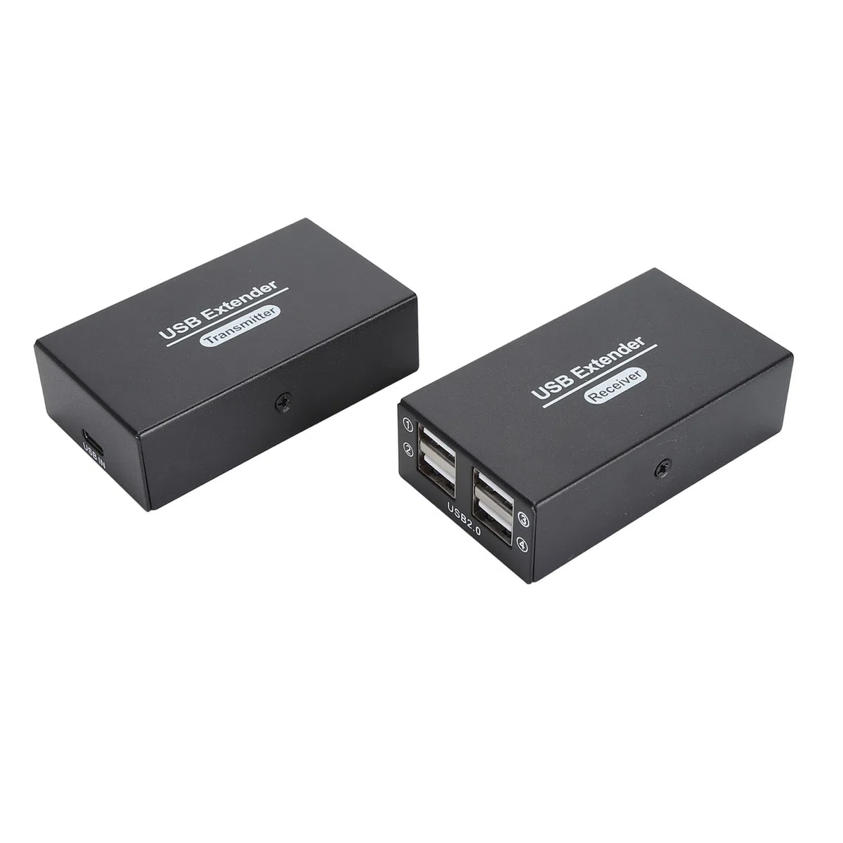 XUMIUZIY USB Ethernet RJ45 LAN Extrender, CAP i Game 480 Mbps 262ft USB Extender 4 2.0 Hub dla Myszy (wtyczka UE)