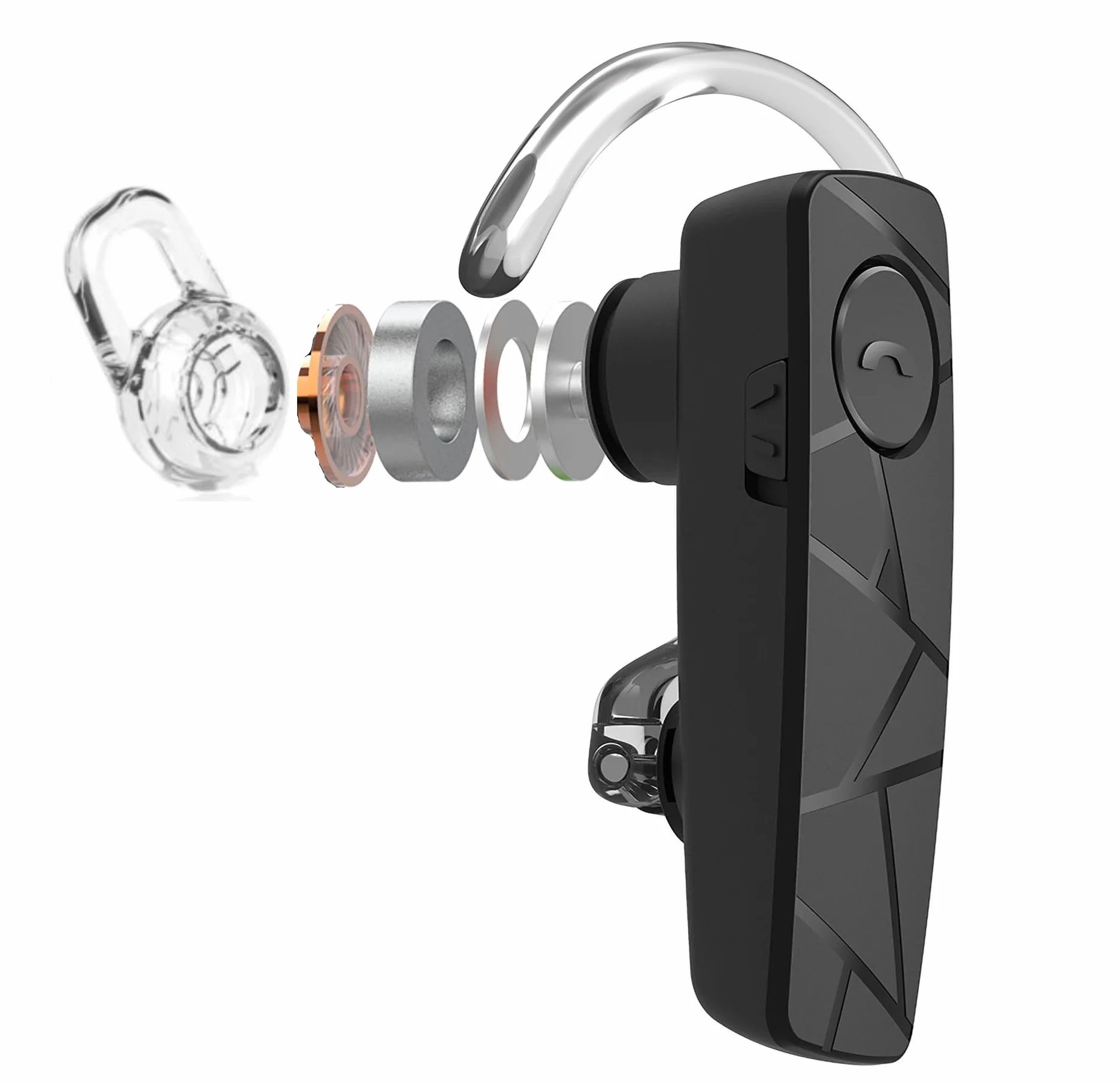 Tellur Zestaw słuchawkowy Bluetooth VOX 60, Multipoint, obsługuje dwa połączone telefony jednocześnie, ładowarka samochodowa w zestawie, czarny