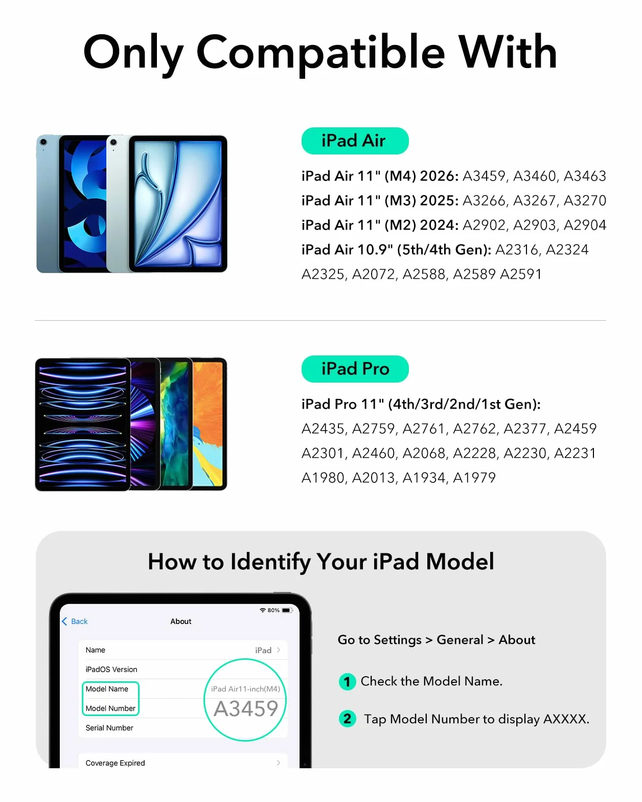 ESR Rebound Magnetyczne etui na klawiaturę, etui na iPada z klawiaturą, kompatybilne z iPadem Pro 11 / iPad Air 5/4, łatwy do ustawienia, pływający stojak na wspornik, precyzyjny gładzik Multi-Touch