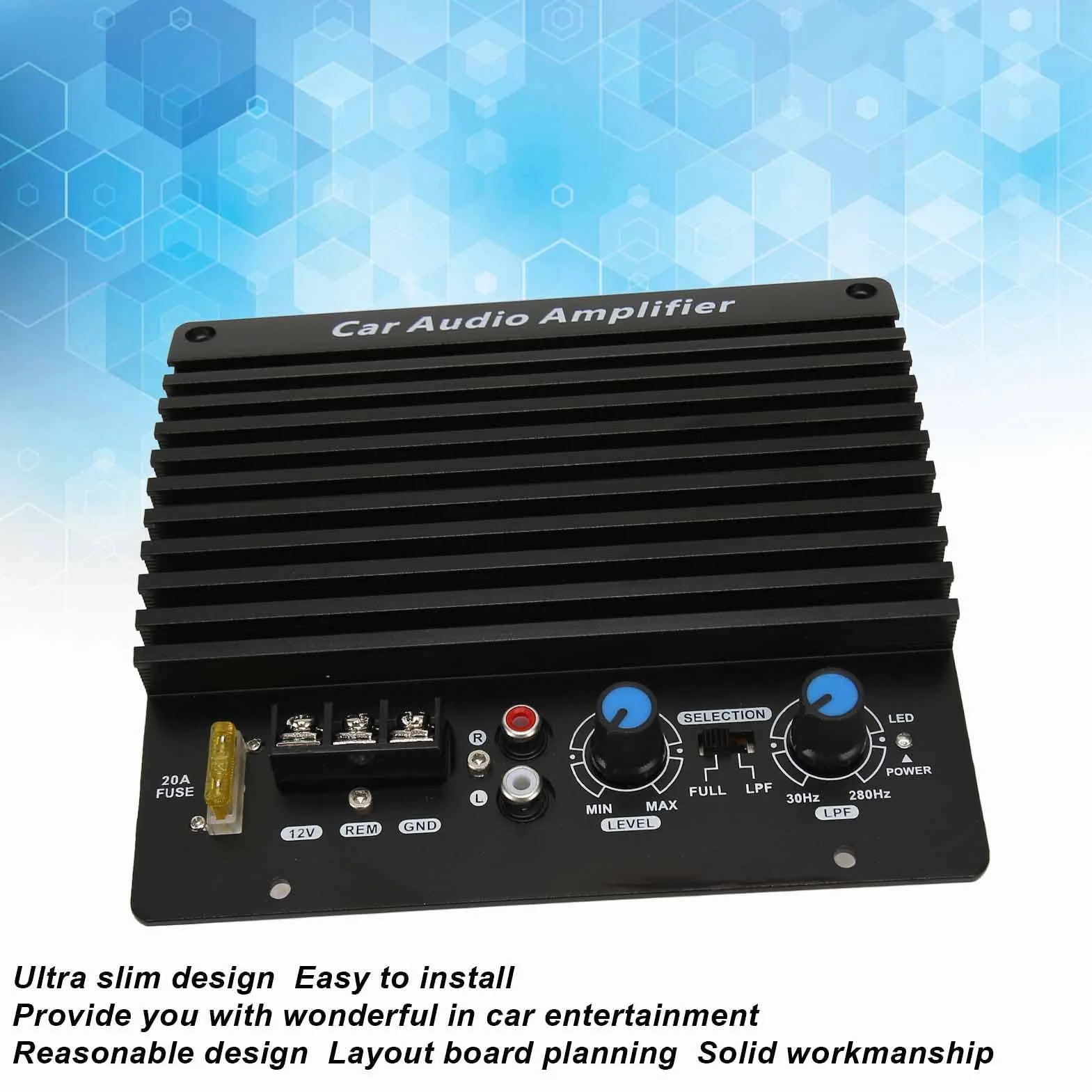 Wzmacniacz Samochodowy 1000W 12 V Slim Design System Audio