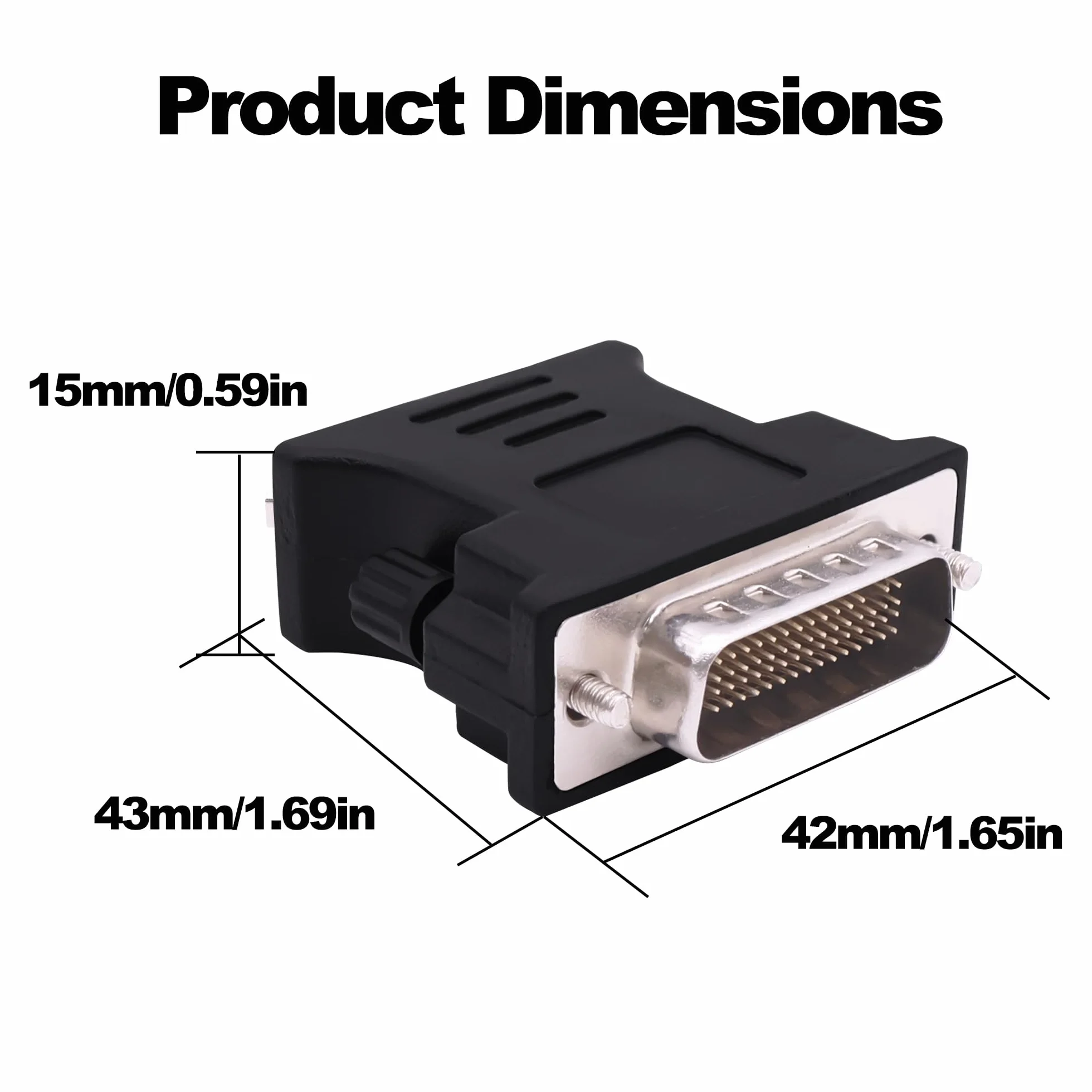 LFH DMS-59 Pin to HDMI 1.4 adapter 59 pin DVI męski na HDMI żeński konwertor złącze do komputera PC Desktop Graphics Card Computer Accessory