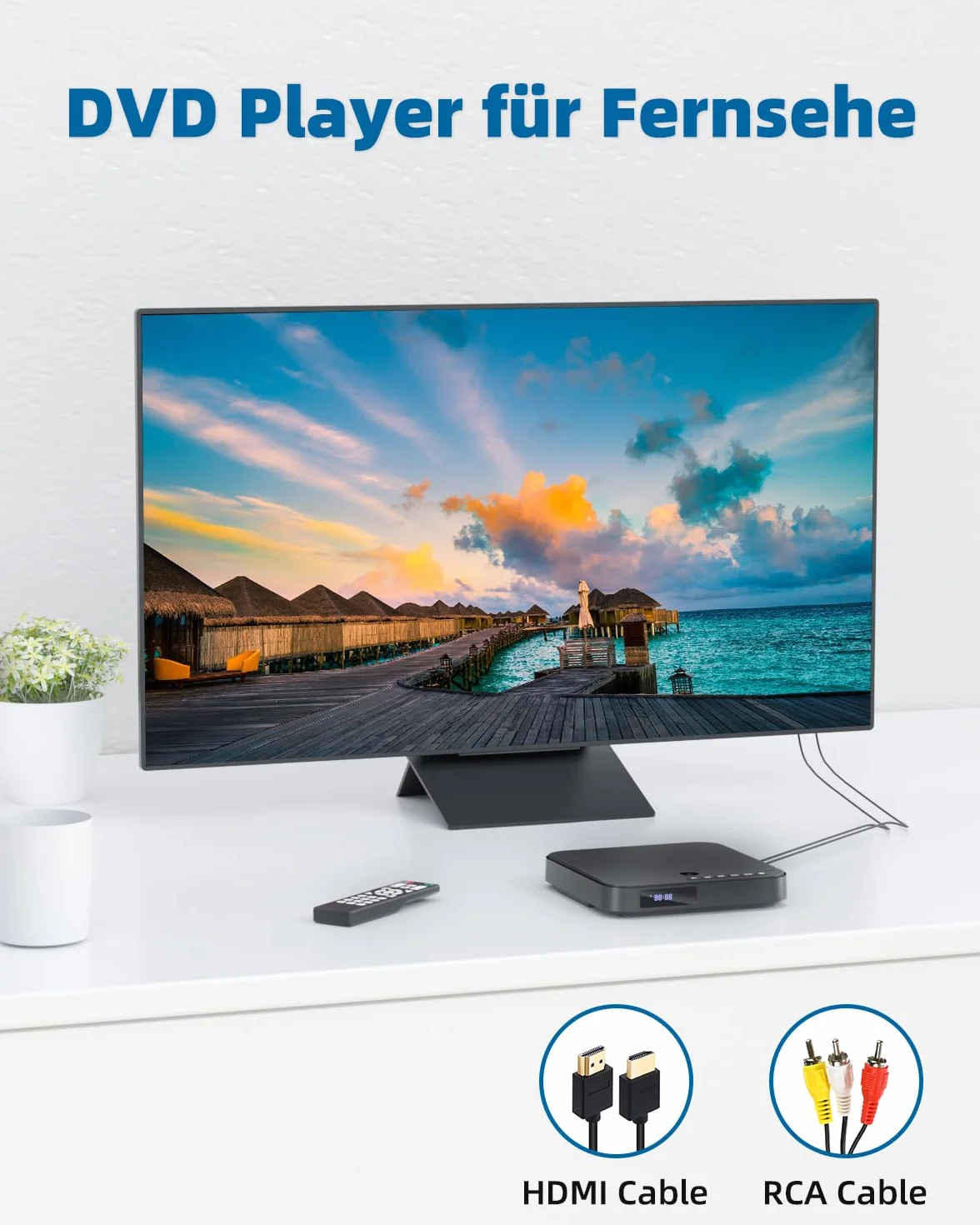 Mini Odtwarzacz DVD HDMI 1080P PAL/NTSC USB TF