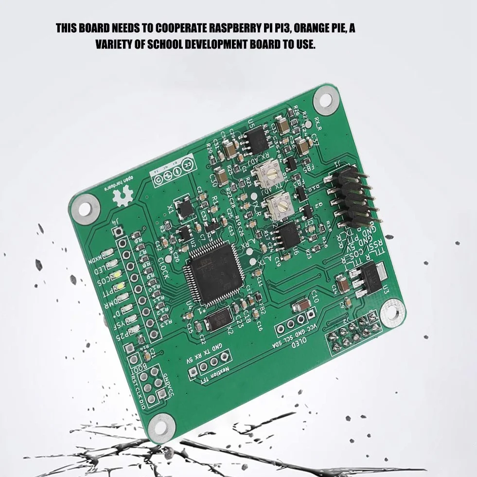 Moduł przekaźnika, moduł przekaźnika Open Source ASHATA MMDVM DMR Repeater, cyfrowy modem głosowy w wielomodowej płytce rozszerzającej z kablem Moto do
