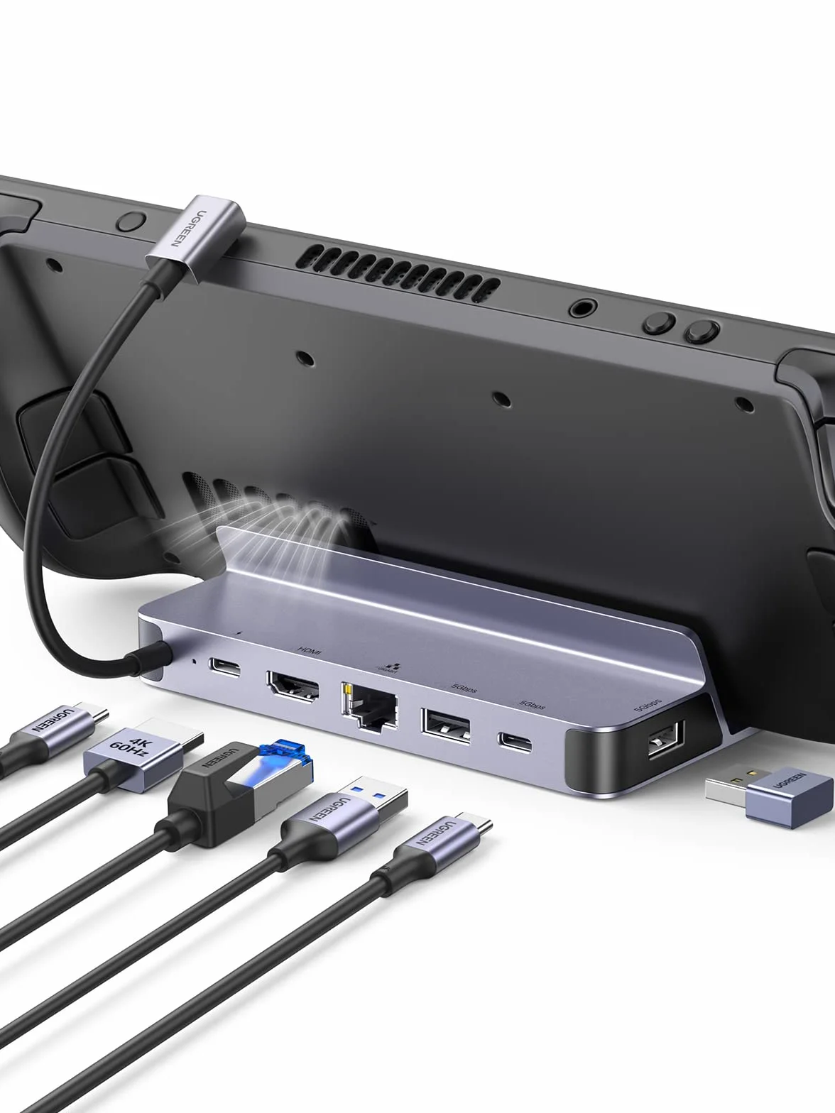 UGREEN Stacja dokująca Steam Deck 6 W 1 Stacja dokująca USB C