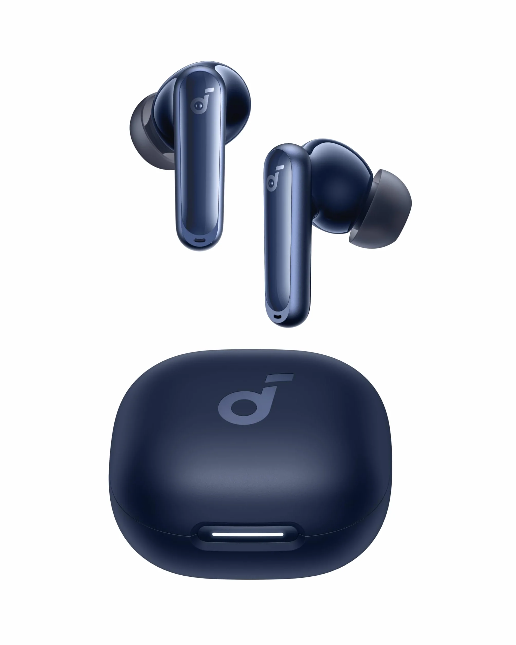 soundcore P40i Anker, Bezprzewodowe słuchawki douszne z redukcją szumów, Adaptacyjna redukcja szumów do otoczenia, Mocarne basy, 60-godzinny czas odtwarzania, Etui 2 w 1 i stojak,IPX5,Bluetooth