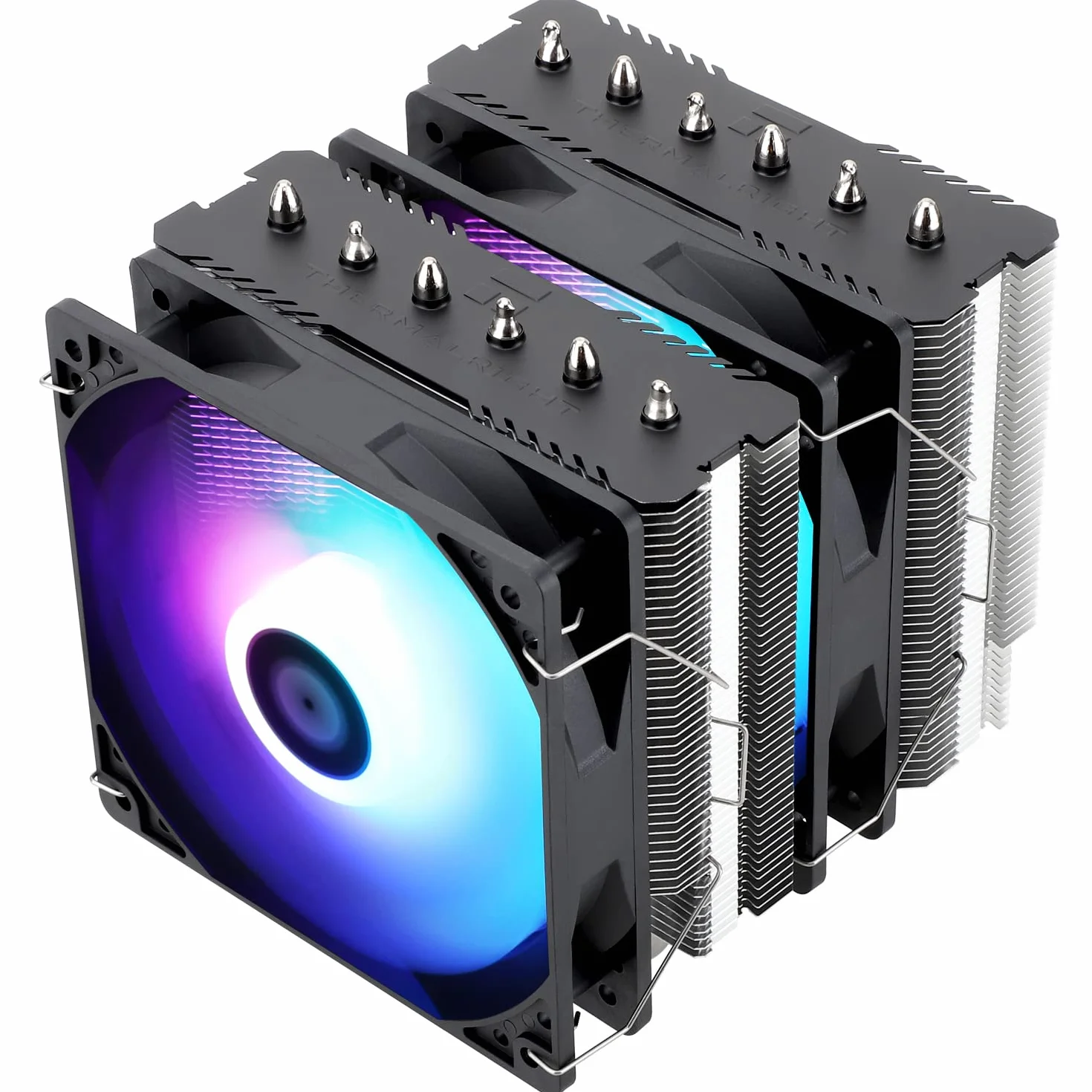 Thermalright Peerless Assassin 120 SE ARGB CPU Air Cooler,6 Rurek Cieplnych Chłodzenie Procesora,Podwójny Wentylator PWM,ALUMINIOWA OSŁONA RADIATORA,DLA AMD AM4 AM5/Intel 1150/1151/1200/1700