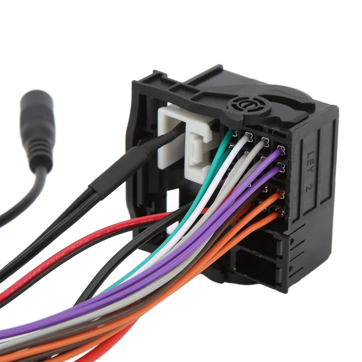 ZJchao Adapter samochodowy Aux Adapter do RCD310 RCD510 RNS510 ABS Łatwa instalacja z przewodem zasilającym