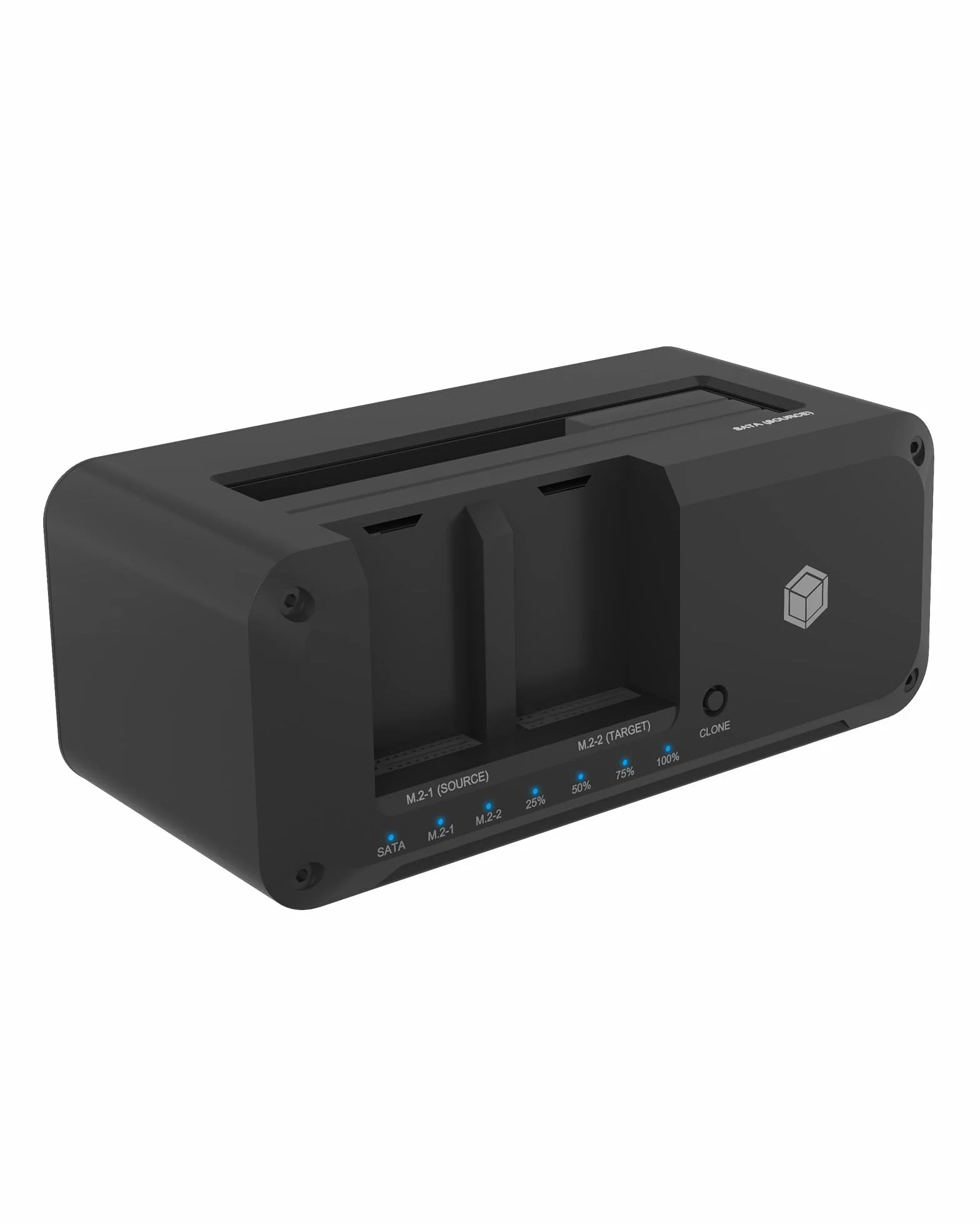 ICY BOX Stacja dokująca do dysków M.2 NVMe i SATA, dwukierunkowe klonowanie, USB 3.2 10 Gb/s