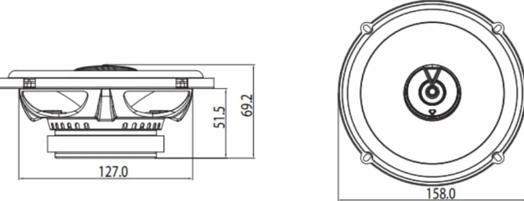 JBL Club 622 16 cm 2-drożny uniwersalny głośnik samochodowy 180 W, Car Audio Entertainment