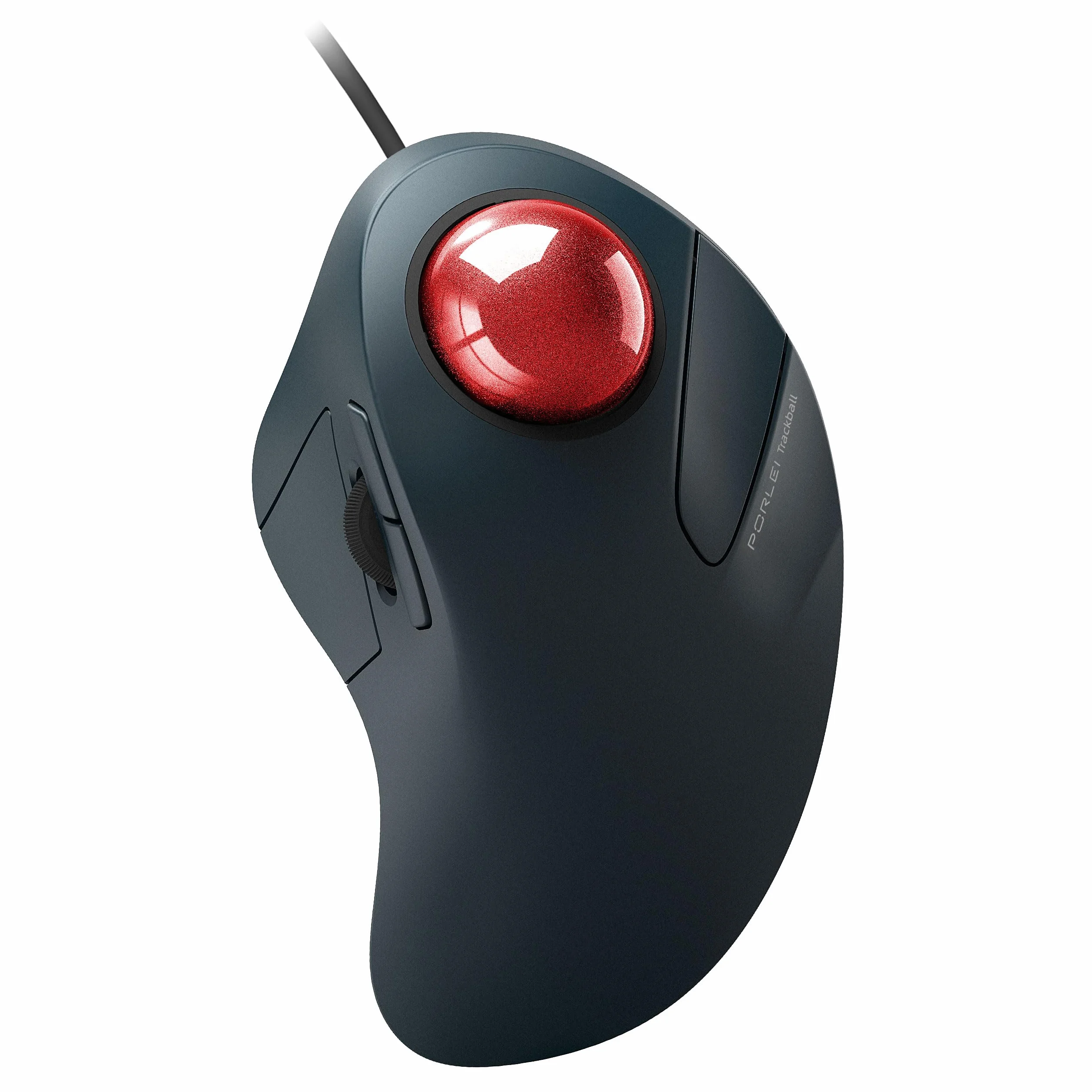 Przewodowa mysz Trackball, łatwe sterowanie palcem wskazującym, ergonomiczna wygodna konstrukcja zmniejsza obciążenie mięśni, precyzyjne i płynne śledzenie, kompatybilna z komputerami PC