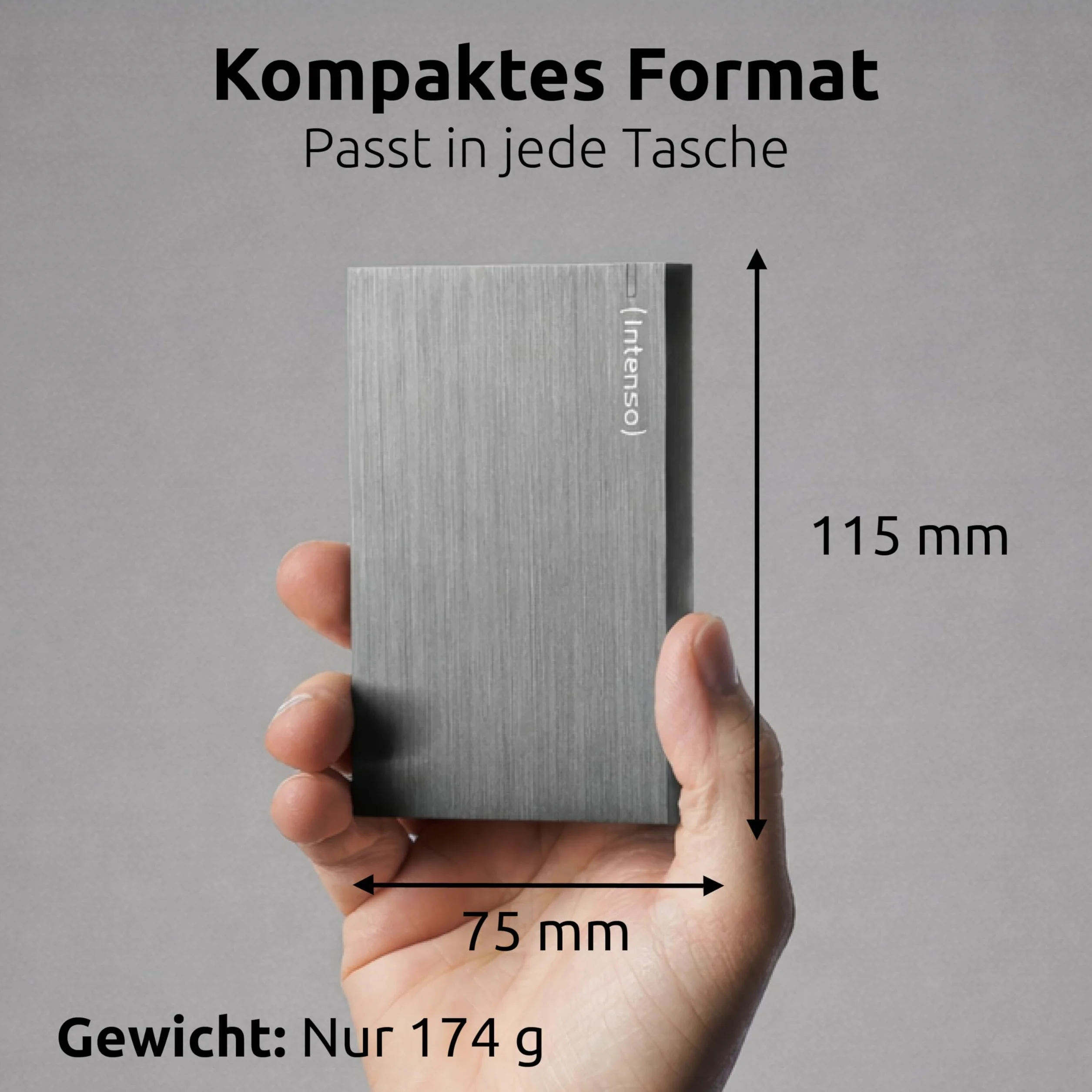 Intenso zewnętrzny dysk twardy 1 TB 2,5 cala 5400 rpm USB 3.0 antracyt