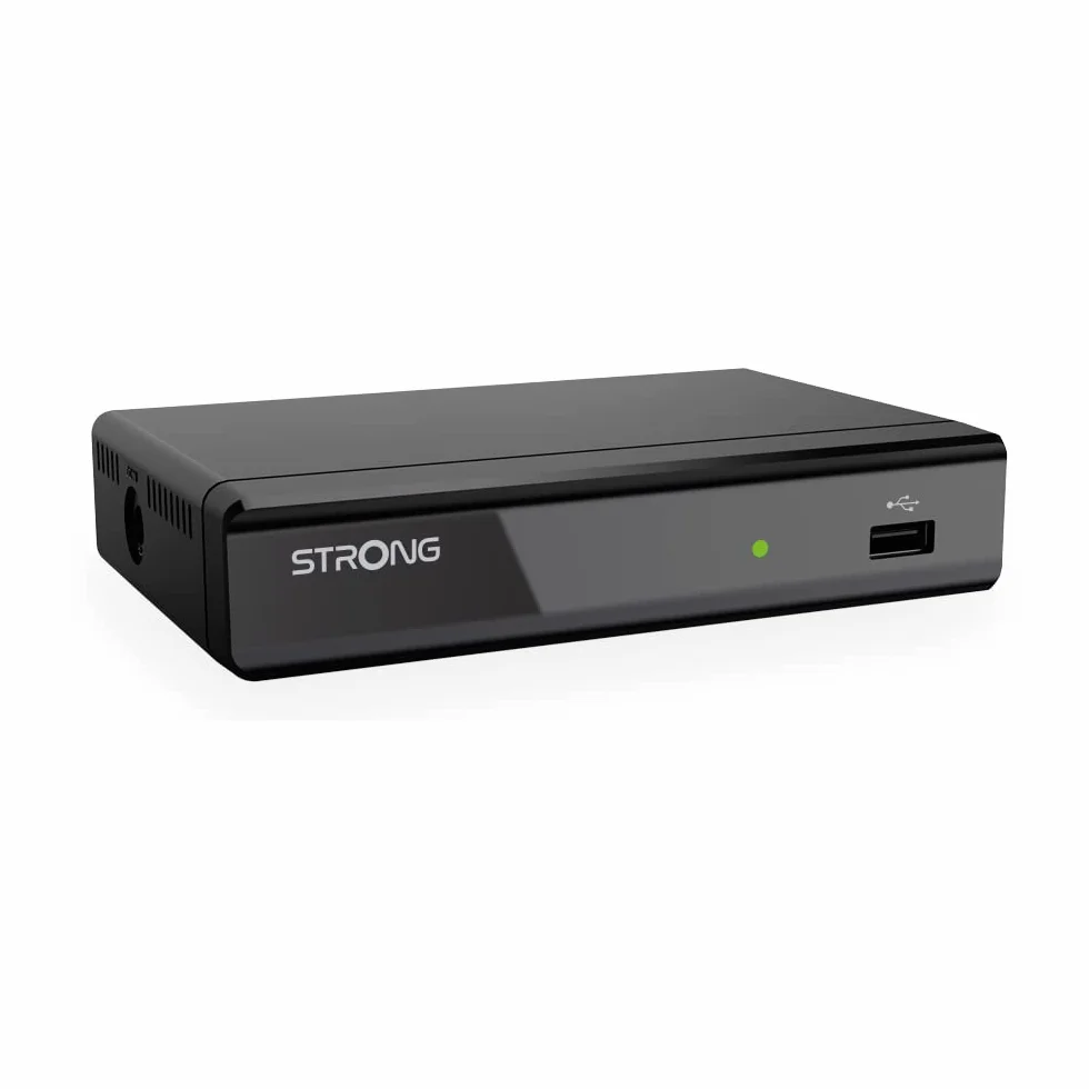 STRONG - Dekoder TNT Full HD - SRT8109 - Funkcja rejestratora - Zgodność z normami HEVC265 & Dolby Digital Plus - Port HDMI, SCART, USB - Elektroniczny przewodnik po programach - Czarny