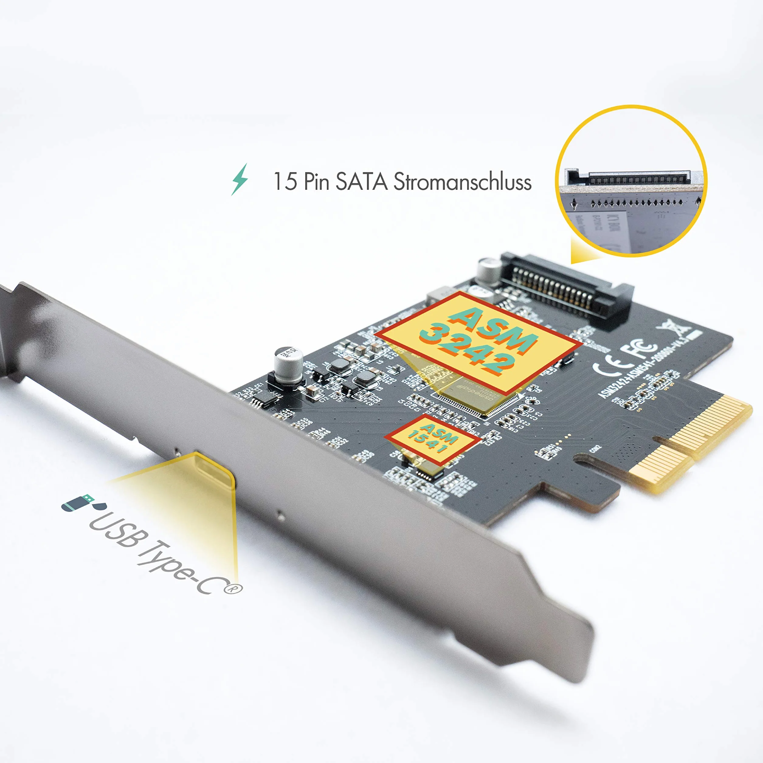 ICY BOX Karta USB 3.2 z portem USB-C 20 Gbit/s PCIe IB-PCI1901-C32