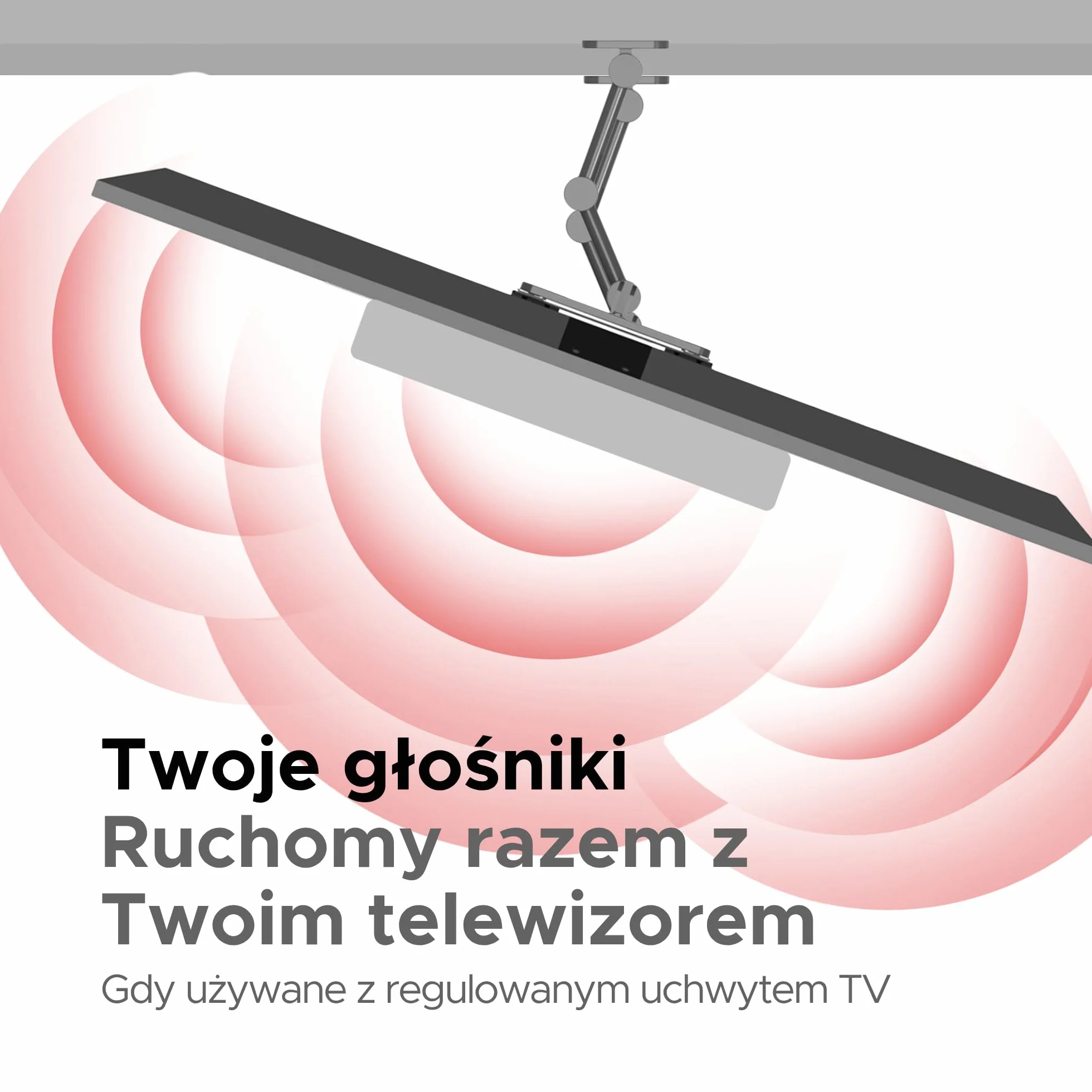 Bose Smart Soundbar 300 500 550 600 700 900 Uchwyt pod telewizor czarny