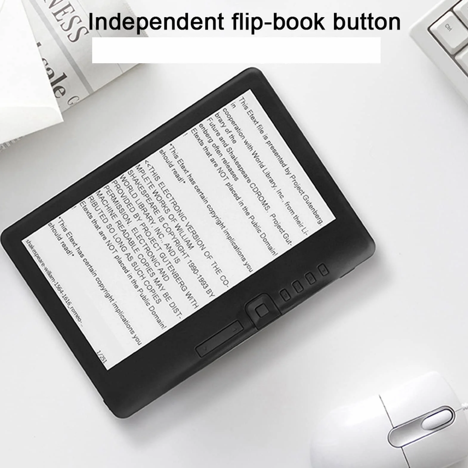 7-calowy Czytnik E-booków Przenośny Czytnik E-booków 16:9 TFT LCD z Kolorowym Ekranem/Niezależnym Przyciskiem Flip-Book/Skórzanym Etui 4G/8G/16G 0.672916666666667 LCD Czytnik