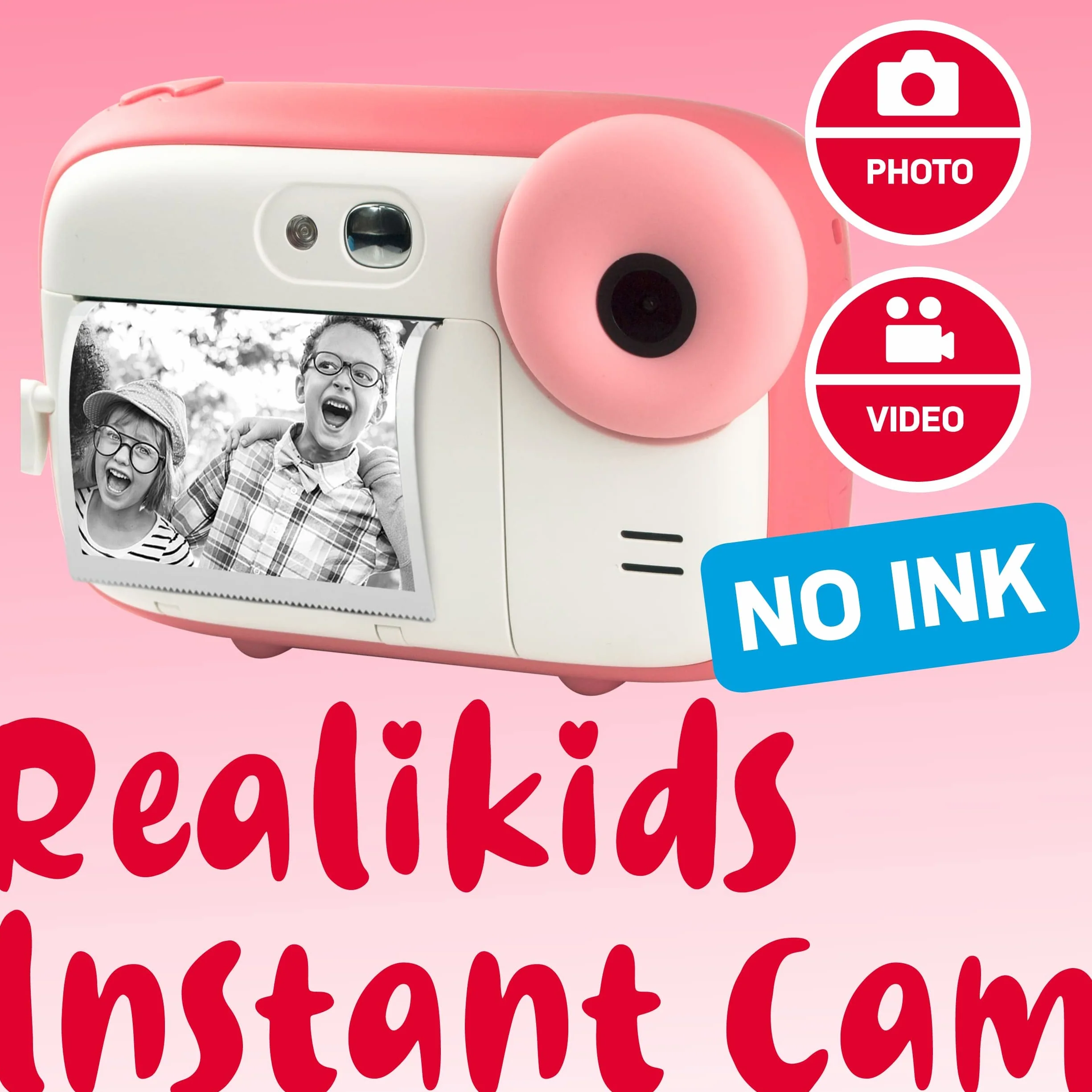 AgfaPhoto Realikids Instant Cam Pink