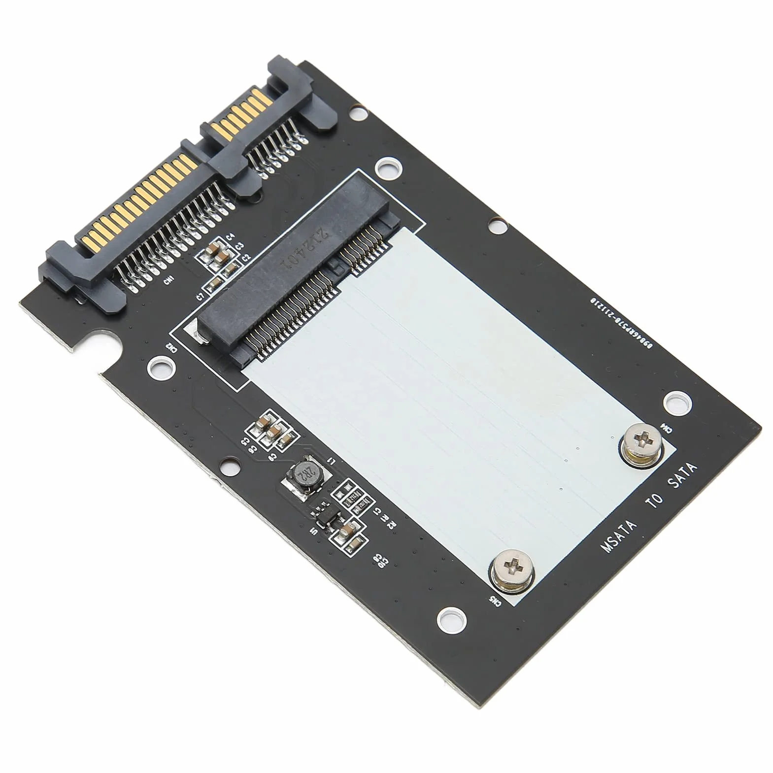 Adapter MSATA do SATA III 6 Gb/s Interfejs Szybkiego Transferu Pamięci Masowej Karta Konwertera Dysku Twardego Mini Dysk Twardy Sata o Wysokiej Wydajności, dla Dysku SSD MSATA 26.8/50.95mm