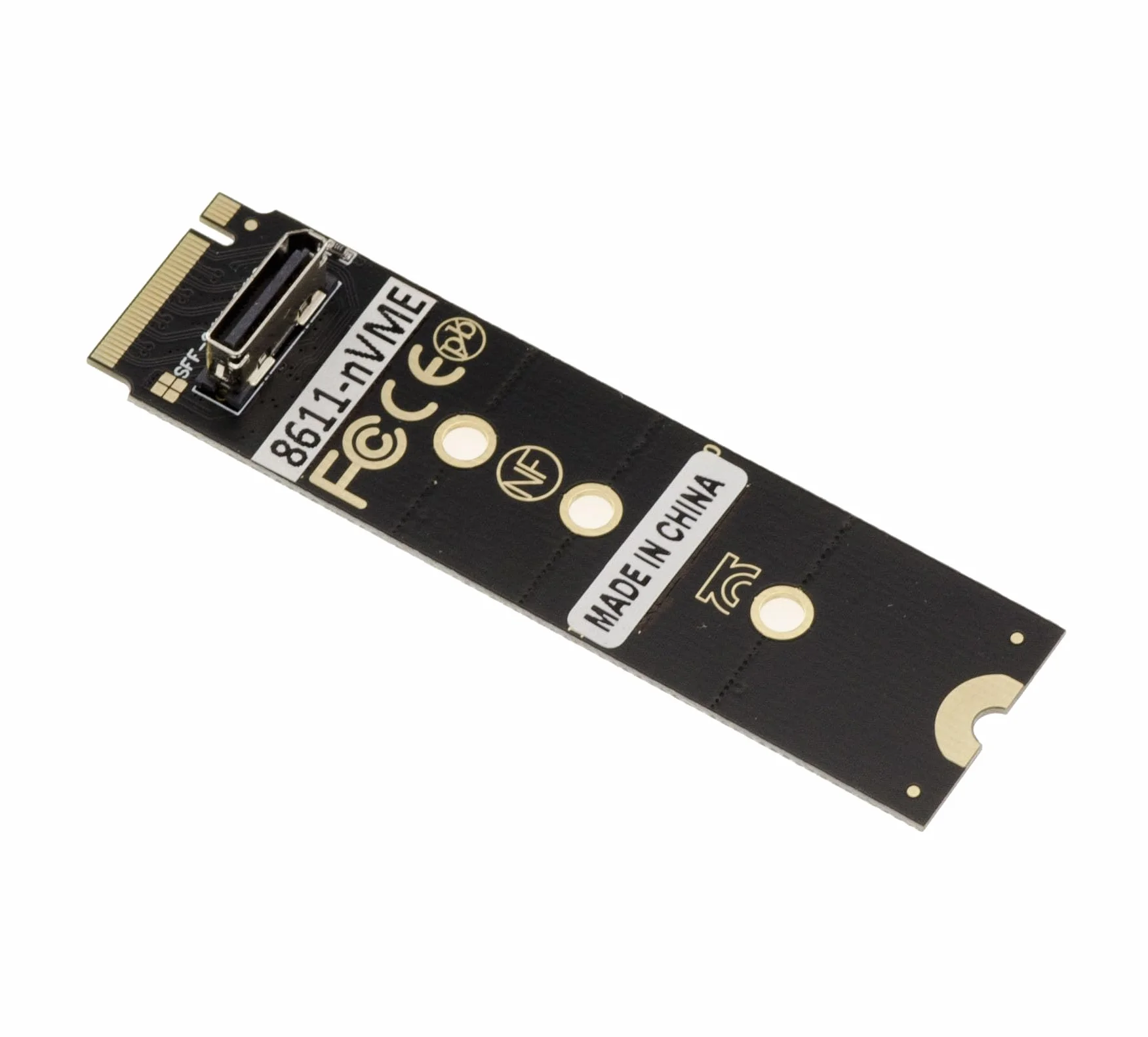 KALEA-INFORMATIQUE Płyta adaptera M2 NVMe M Key do PCIe 16x Gen 4.0 32G kompatybilna ze wszystkimi kartami PCIe, w tym z procesorami graficznymi. Szybkie łącze Oculink SFF-8611