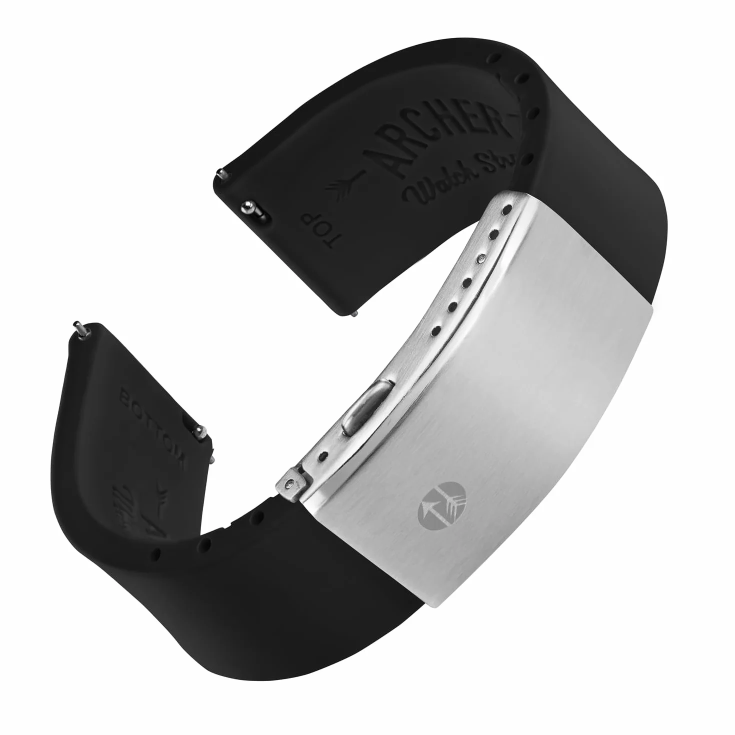 Archer Watch Straps - Silikonowy pasek do zegarka z szybkim zapięciem i dopasowanym dopasowaniem