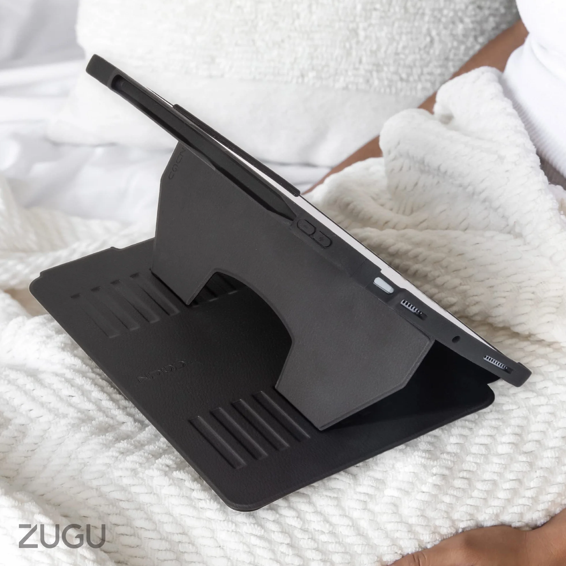 ZUGU CASE Etui Ochronny iPad Air 11 M4 2026 M3 2025 M2 2024 iPad Air 5/4 10.9 Cala Magnetycznie Stojak Ładowanie Apple Pencil Czarny