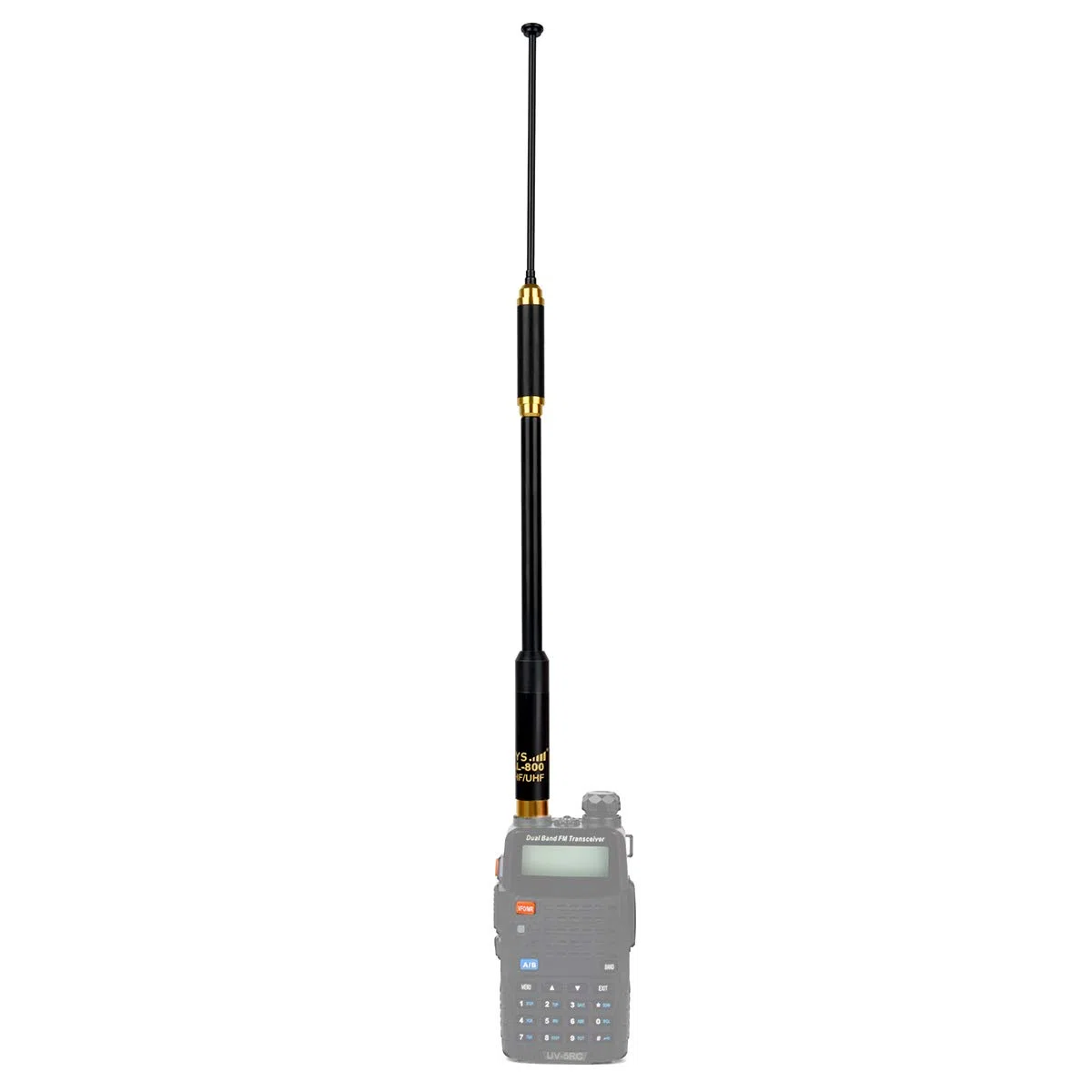 HYS SMA damska damska antena VHF/UHF 144/430 MHz chowana dwupasmowa wyjmowana i wymienna antena Ham do Baofeng Quansheng Wouxun 2-drożne radio