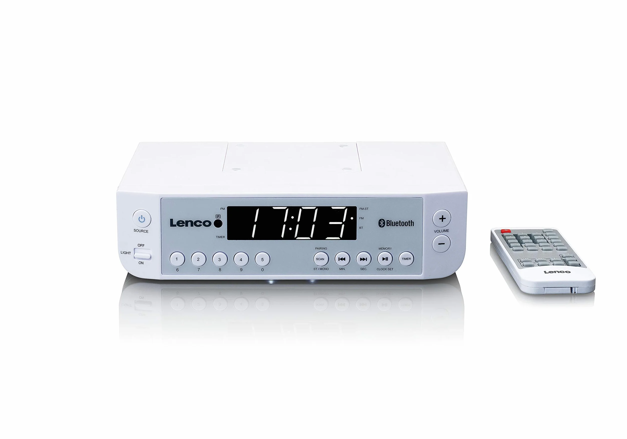 Lenco KCR-100 Radio Kuchenne, Biały, 1W