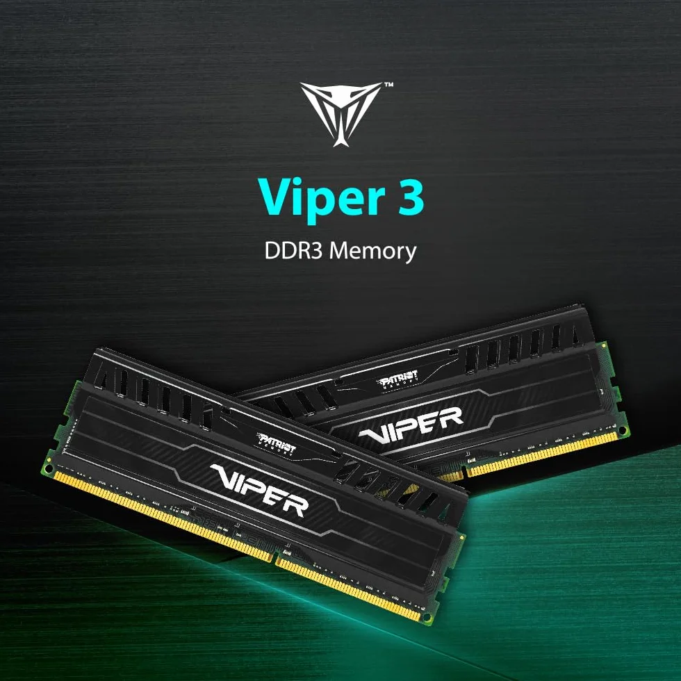 Patriot Viper 3 Black Mamba PV316G186C0K, Pamięć RAM, 2 x 8 GB, Czarny