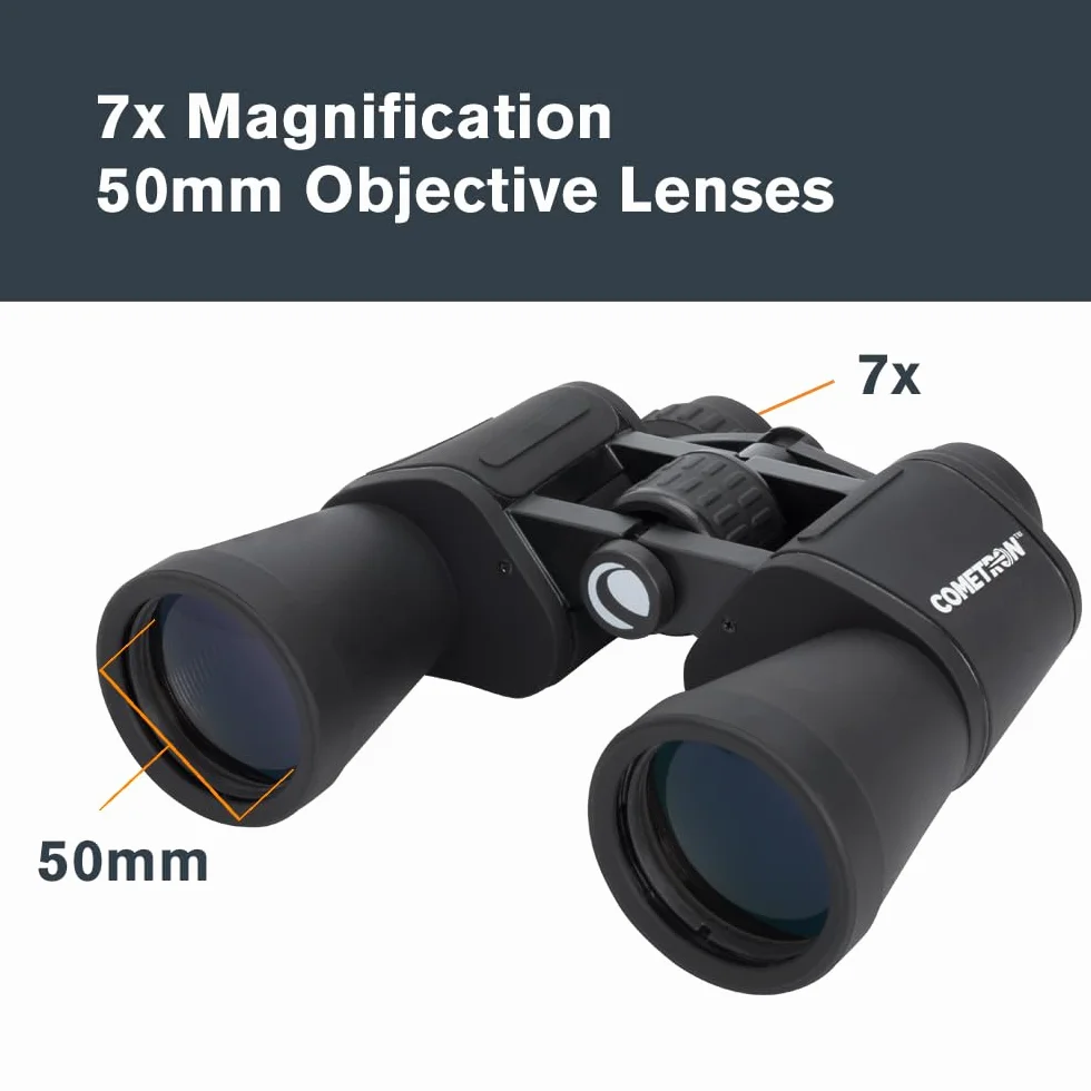 Celestron 71198 Cometron 7x50 lornetka Porro, czarna