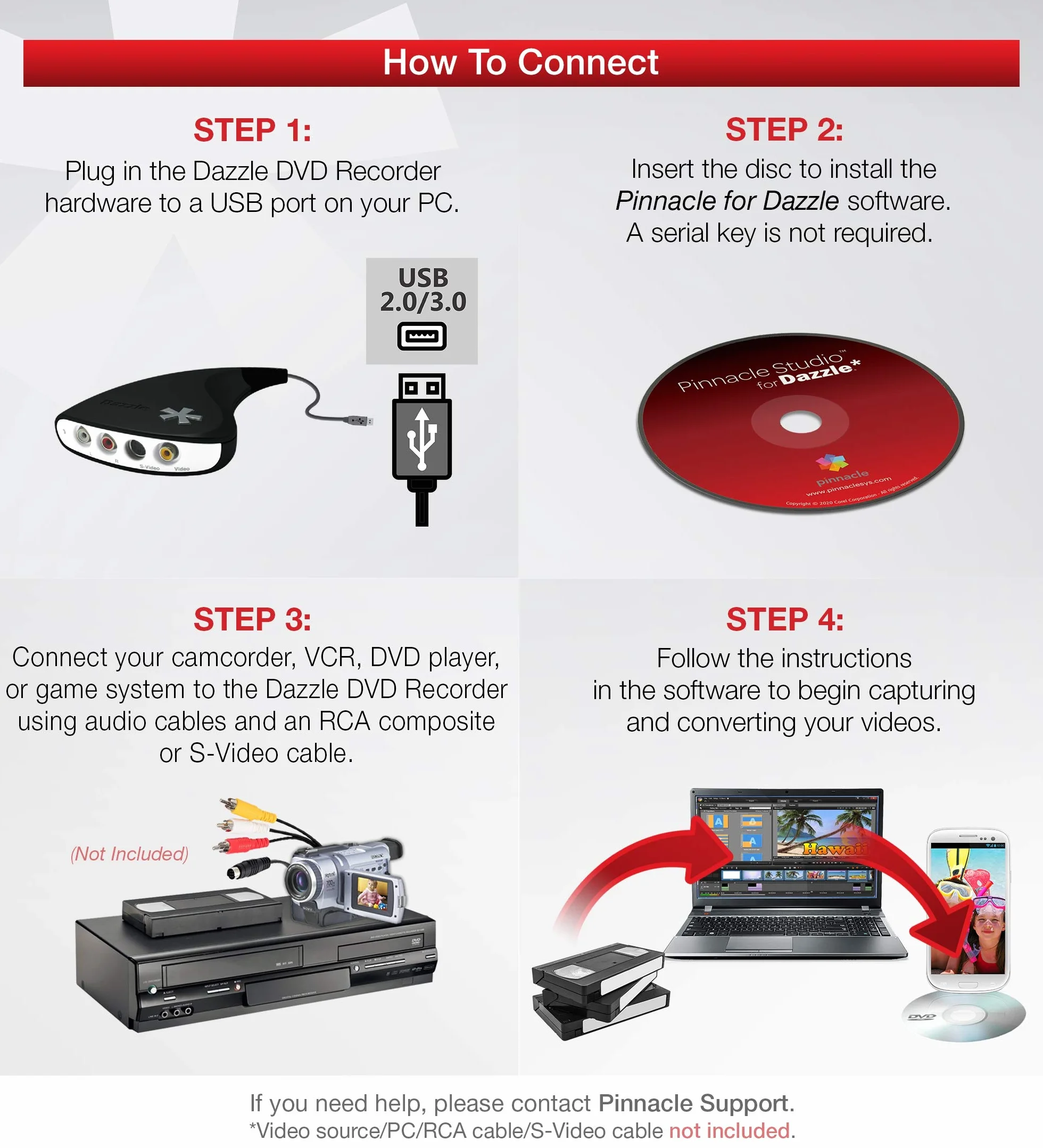 Dazzle DVD Recorded HD | Turn videotapes into captivating digital movies | Windows | Perpetual | Delivery