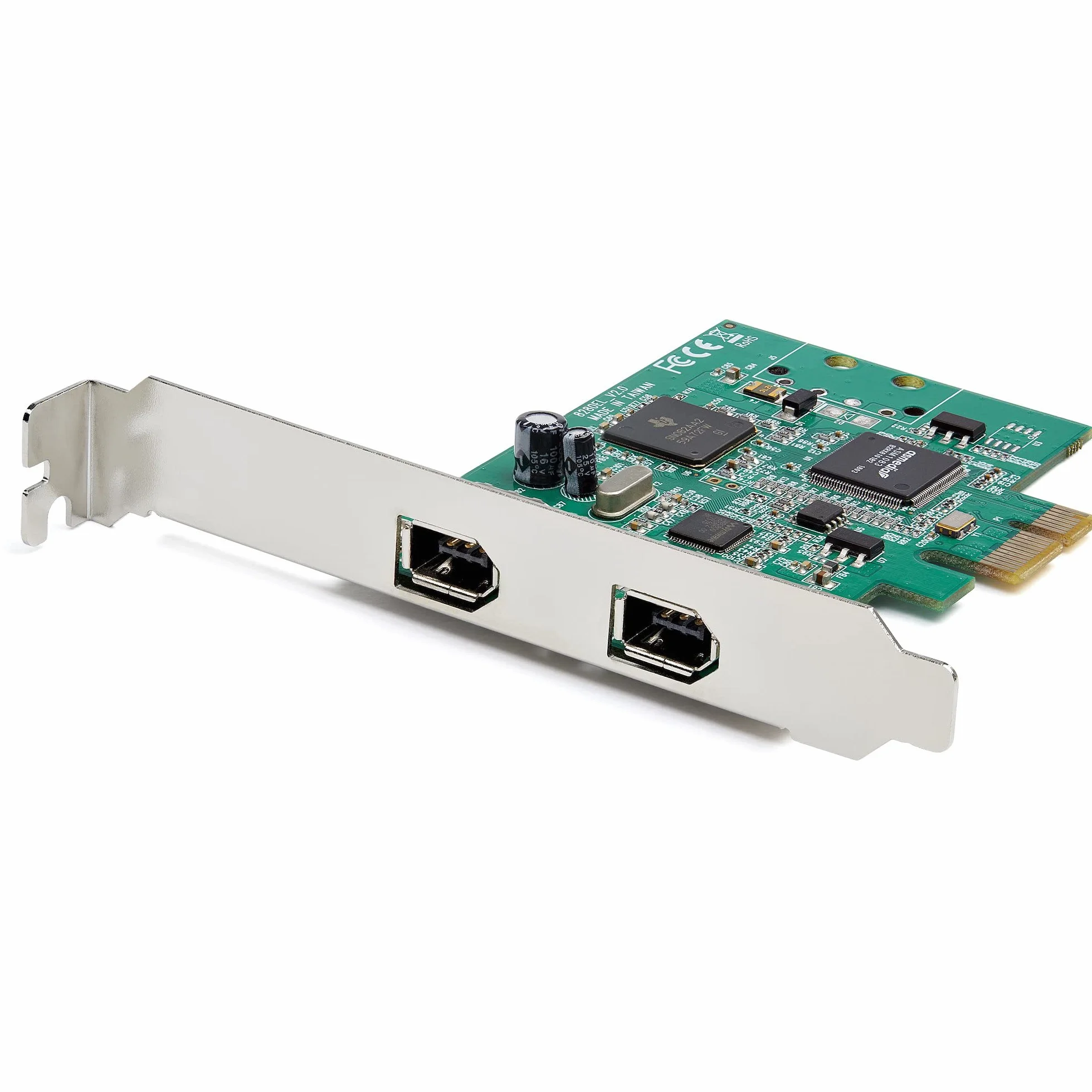 StarTech.com Karta PCI Express Controller (2 porty, 1394a Firewire, kompatybilna z Windows/Mac, karta interfejsu)