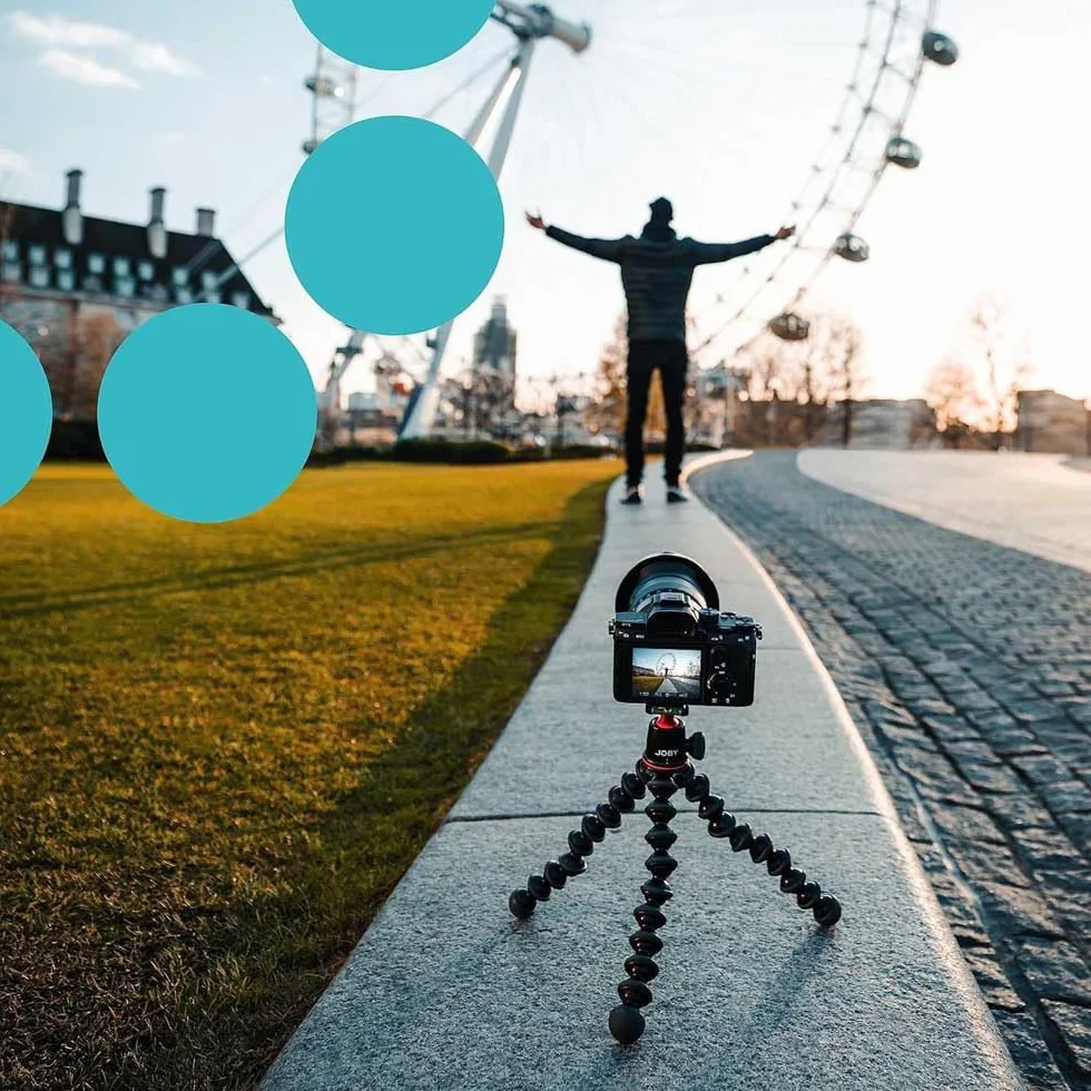 JOBY GorillaPod JB91507 kompaktowy stojak 3K i głowica kulowa do kompaktowych aparatów, statyw podróżny do aparatów, urządzenia do 3 kg, JB91507, wyprodukowano we Włoszech, czarny/węgiel drzewny