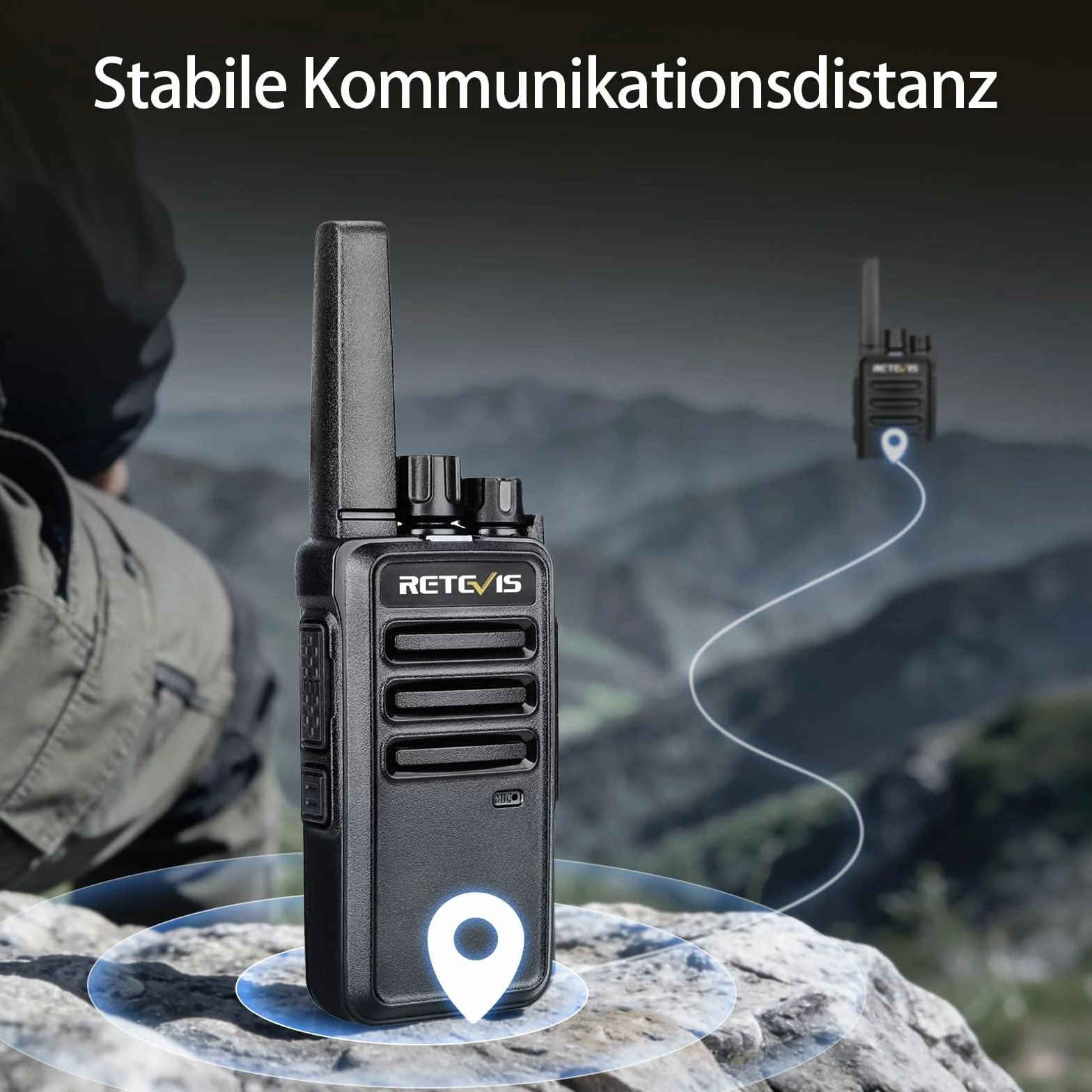 Retevis RT668 Walkie Talkie Krótkofalówki 16 Kanałów CTCSS/DCS VOX Akumulator 2 Sztuki