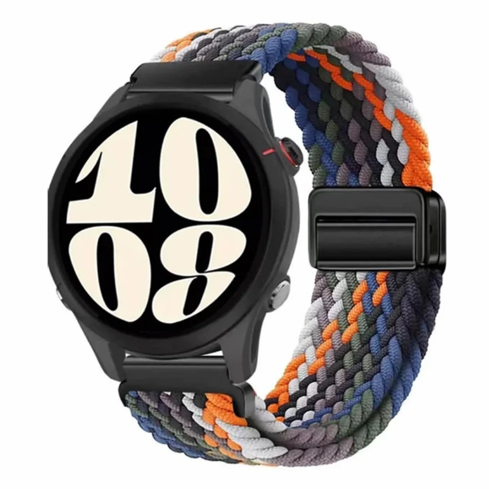 Pasek 22 mm do Xiaomi Mi Watch S4/S3/S2/S1 Pro/S1 Active / Color/Sport/2/2 Pro do Redmi Watch 5 Active / 5 Lite, pleciony pasek zastępczy, elastyczny, nylonowy pasek do zegarka