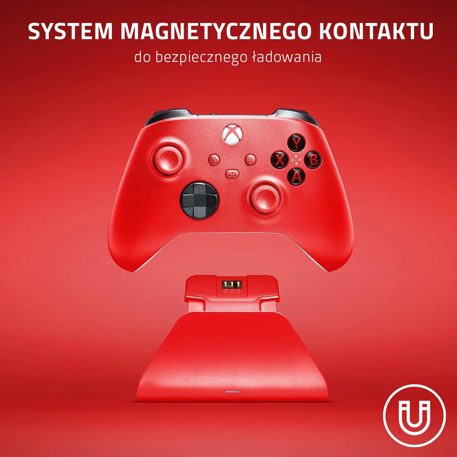 Razer Uniwersalny Stojak Do Szybkiego Ładowania - Ładowarka Kontrolerów Xbox (Magnetyczny System Kontaktowy, Nawigacja Jedną Ręką)