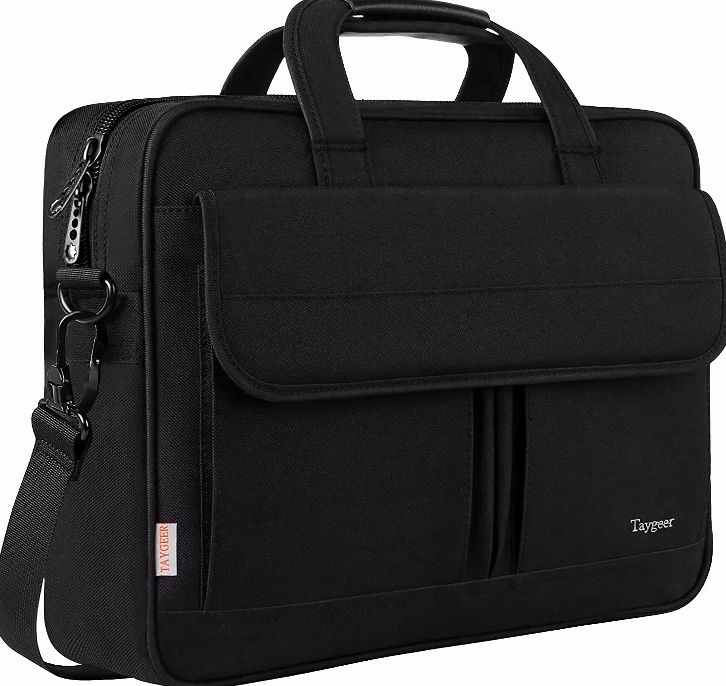 Taygeer Torba Na Laptopa 17 Cali Wodoodporna Biznesowa Męska Czarna