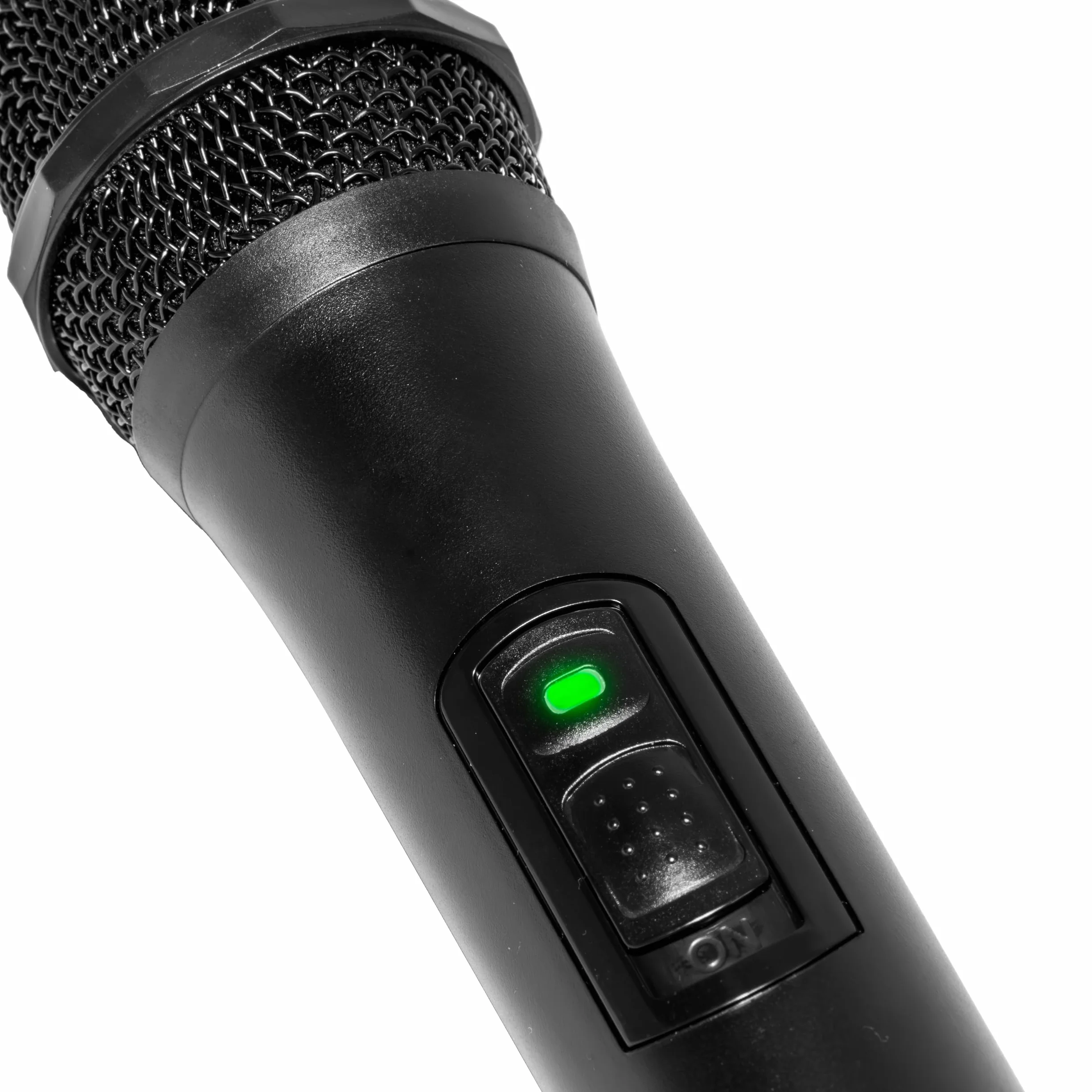 Ibiza - PORTUHF-HAND - Mikro mikrofon ręczny czarny UHF 863 MHz - Zasilanie bateryjne - Bezprzewodowy - Daleki zasięg - Mikro pałąk nagłowny