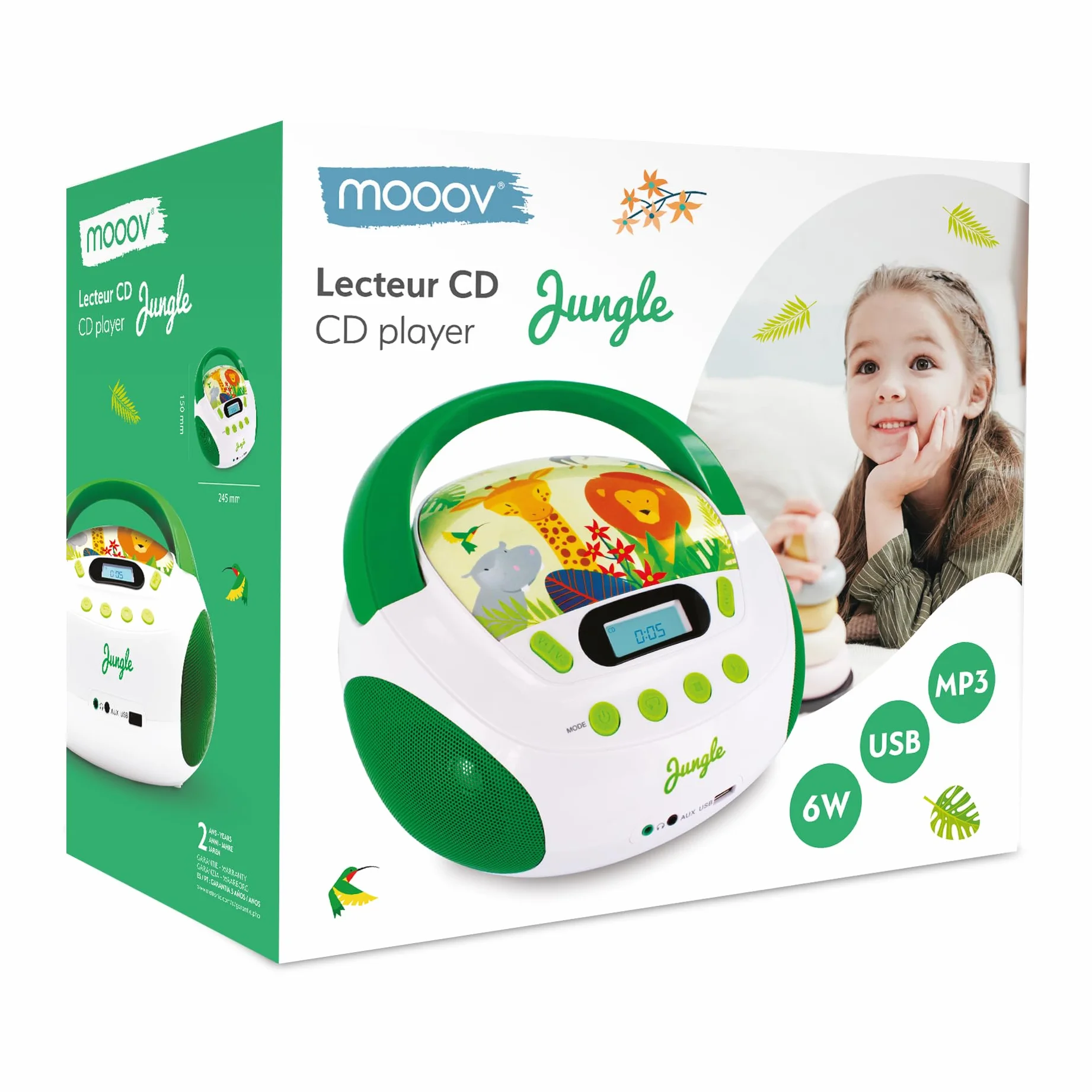 Metronic Gulli przenośne radio/odtwarzacz CD/MP3