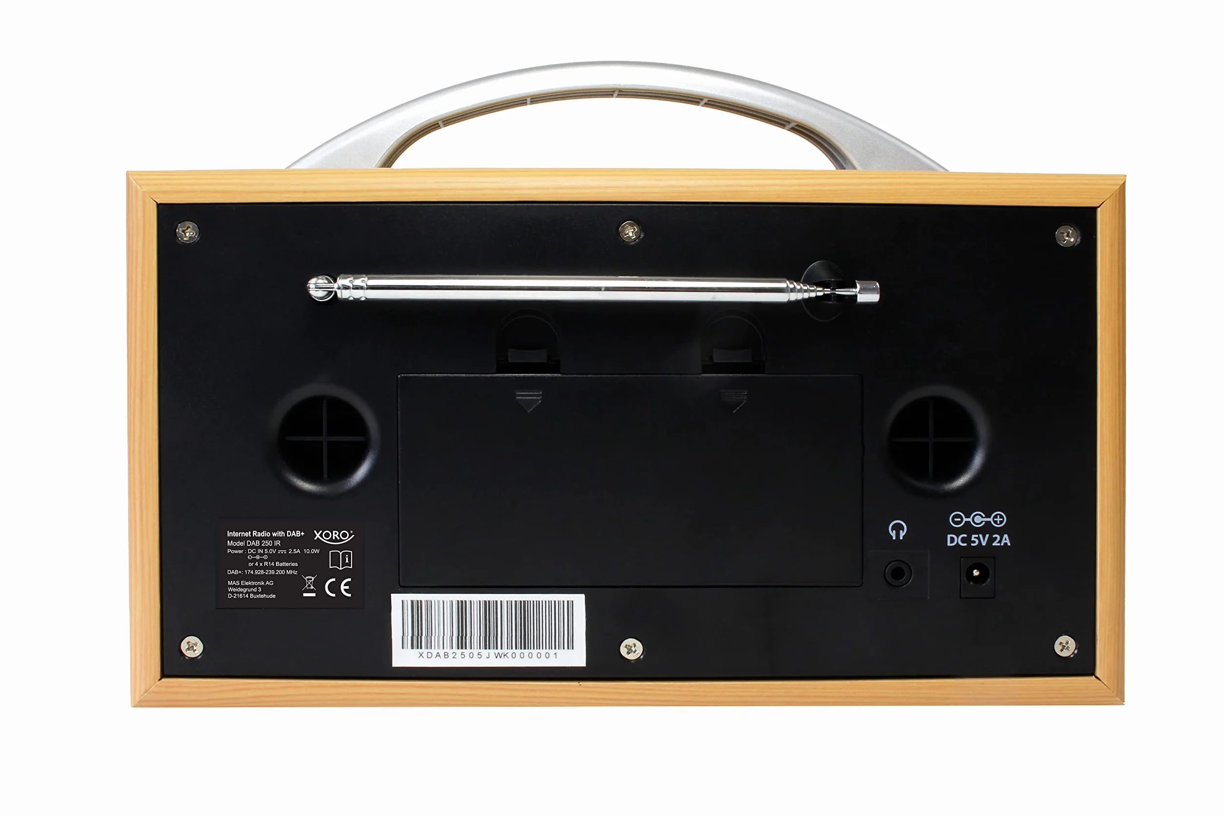 XORO DAB 250IR przenośne radio internetowe DAB+ FM Wi-Fi Bluetooth Spotify Connect 2,4"