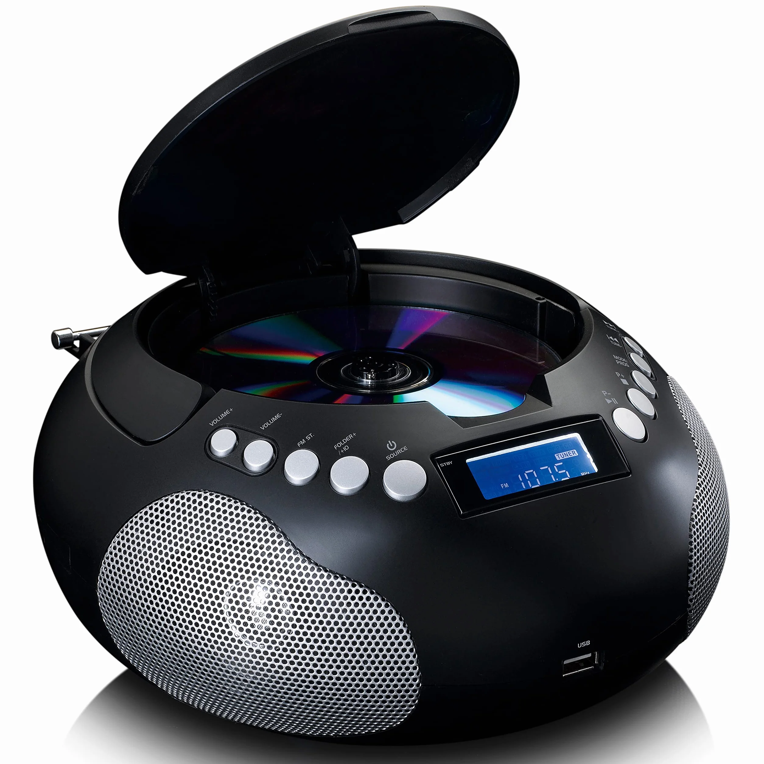 Lenco SCD-331 Przenośne Radio CD Bluetooth USB Czarny