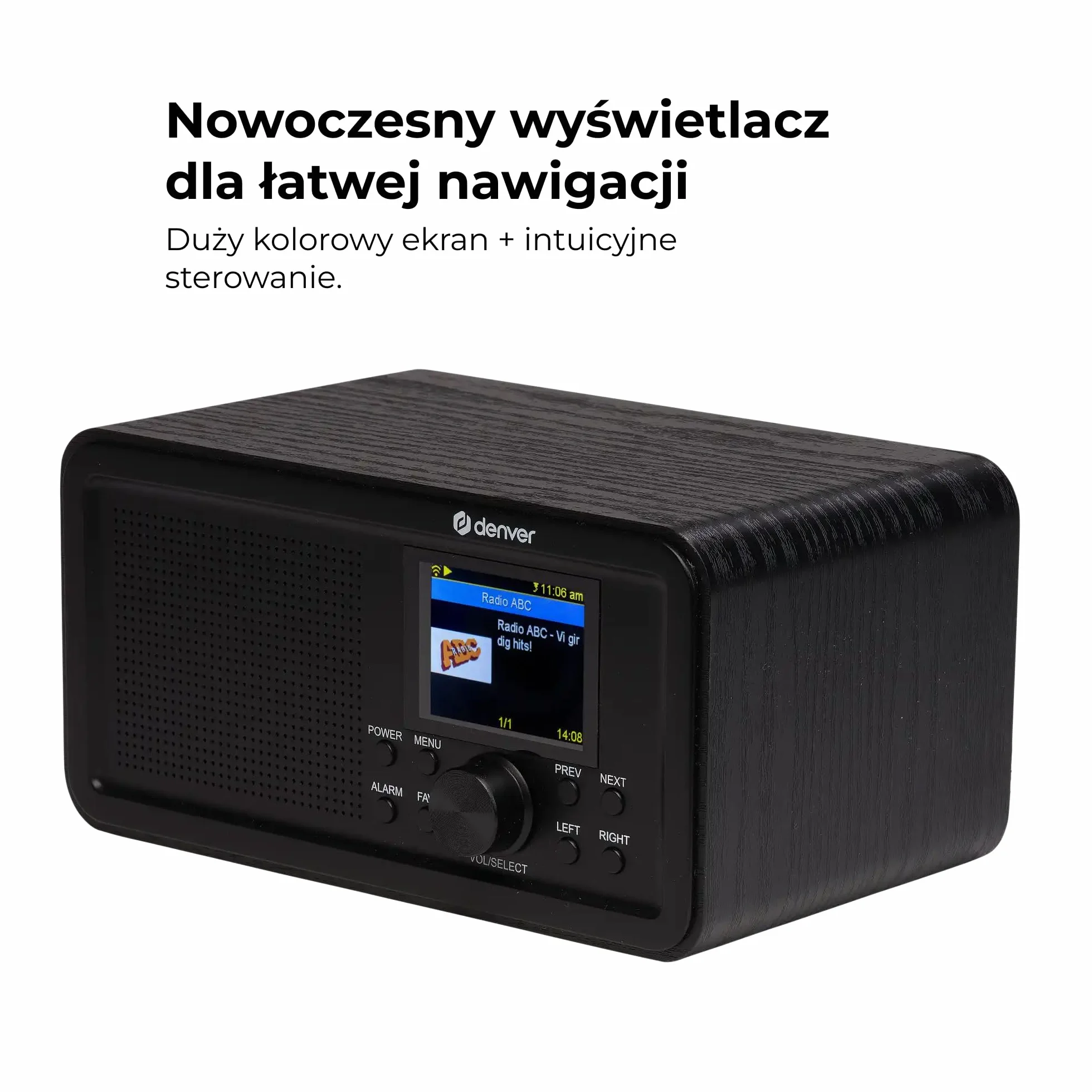 Denver DIR-200 Smart radio internetowe DAB+ FM Bluetooth podwójny alarm