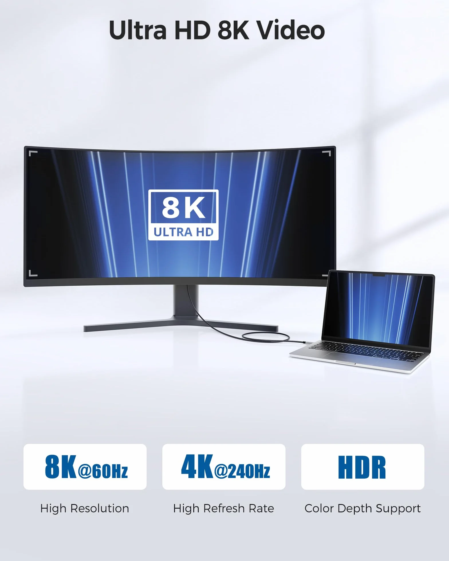 Certyfikat Intel: Cable Matters Pleciony kabel Thunderbolt 4 40 Gb/s, 1 m, czarny, z zasilaniem ładowania 240 W i wideo 8K - w pełni kompatybilny z Thunderbolt 3, USB 4 do Apple MacBook Pro, iMac
