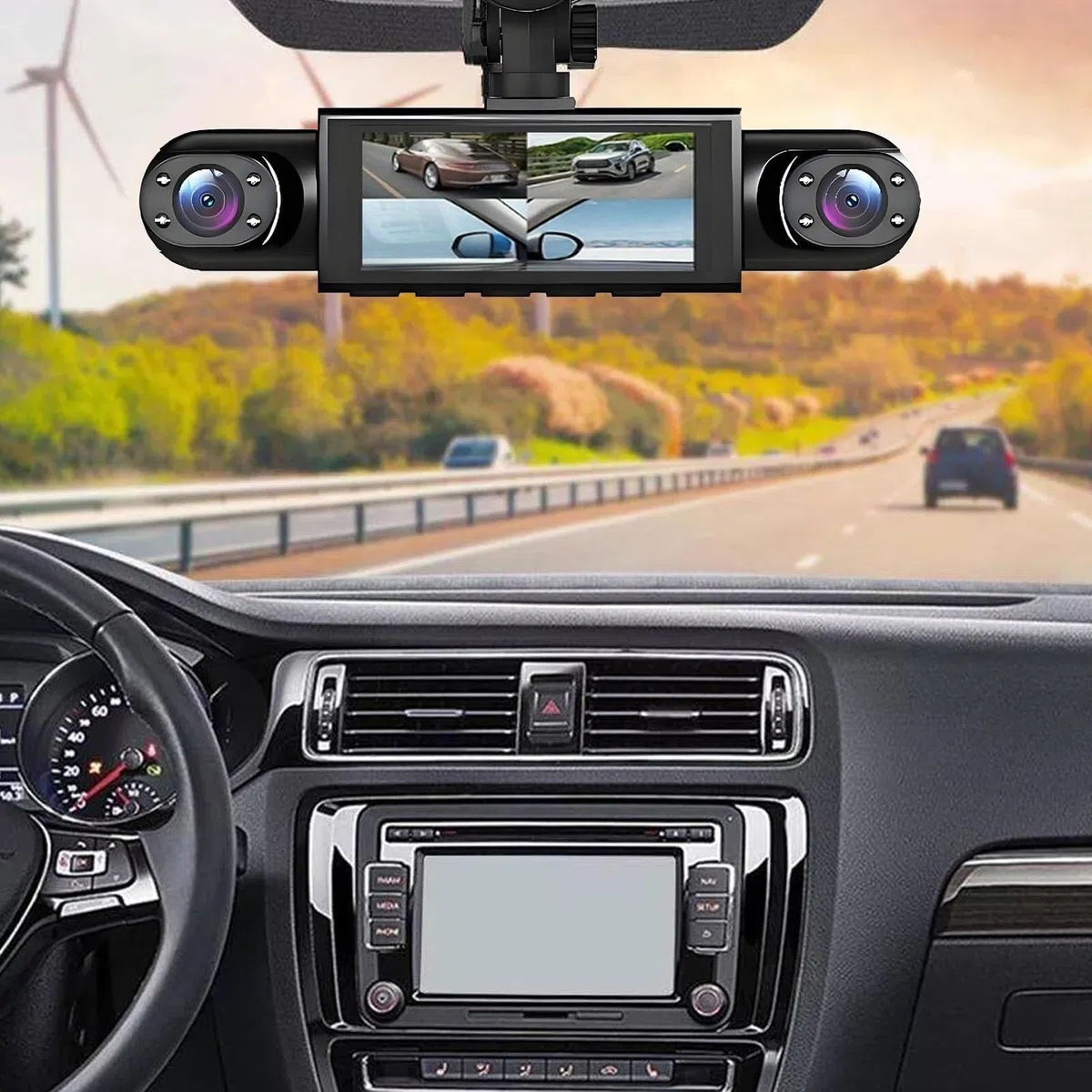 Kamera Samochodowa，Rejestrator Drogi，Czterokanałowe Urządzenie Wtyczkowe，Obiektywy 1080P Przód Tył Lewo Prawo，Monitor Parkowania Z Czujnikiem Ruchu，Nagrywanie Pętlowo Widzenie Nocne