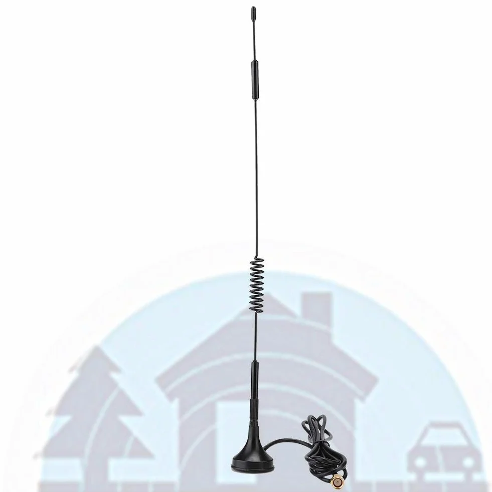 Sxhlseller Antena, moduł bezprzewodowy 433 MHz 10dBi wysoki zysk, 31 cm metalowa antena bezprzewodowy moduł magnetyczna antena ssąca SMA męska