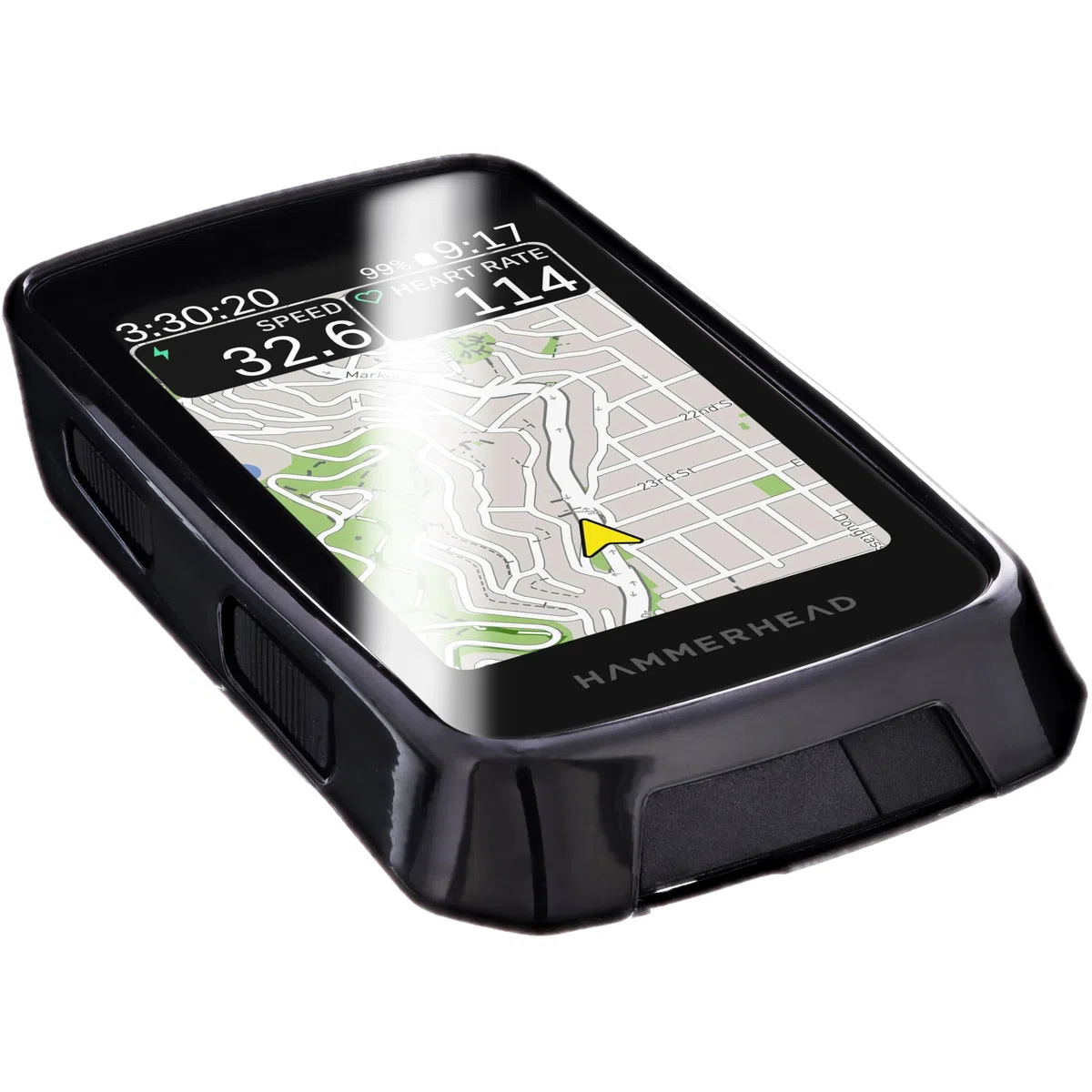 Etui kompatybilne z Hammerhead Karoo 3 TPU etui ochronne, etui, czarne, odporne na uderzenia i zarysowania, do rowerów górskich, rowerów wyścigowych, e-bike