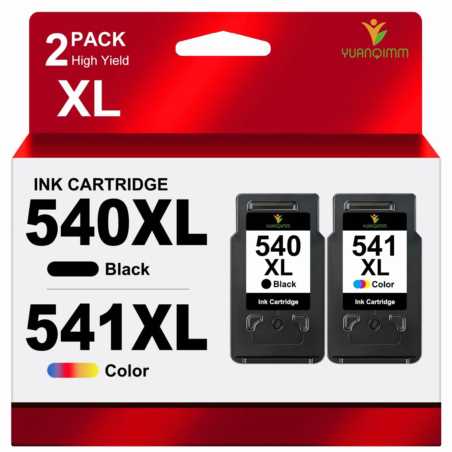 540XL 541XL Multipack Kompatybilny z kartridżami do drukarek Canon 540 541 PG-540 czarny CL-541 kolorowy do drukarek Canon TS5150 Pixma TS5151 MG3650 MG3550 MX535 MG3150 MG3250 MG4250