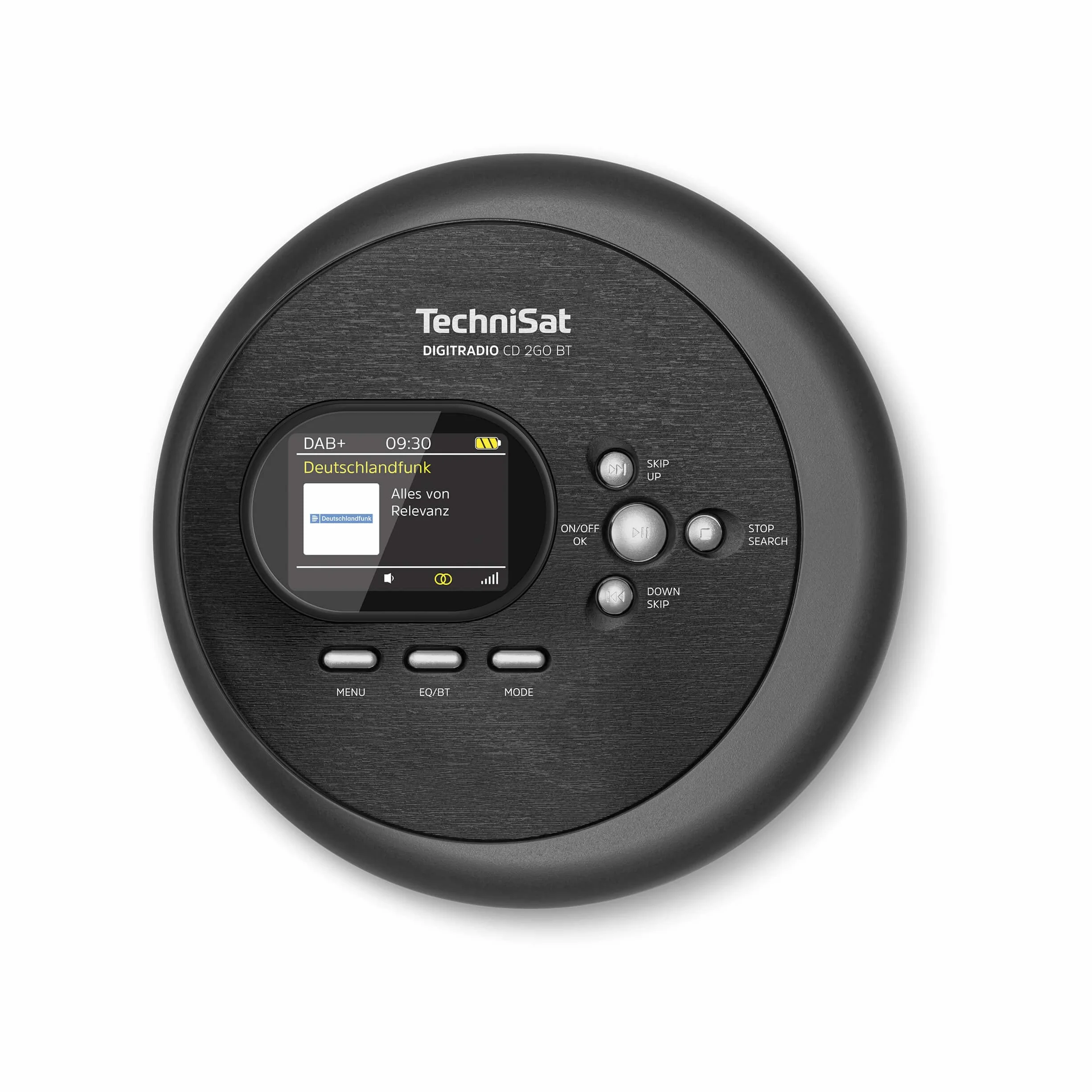 Technisat Digitradio Cd 2Go Bt 0000/3970 Odtwarzacz Cd, Czarny, 14 x 2.5 x 14 cm