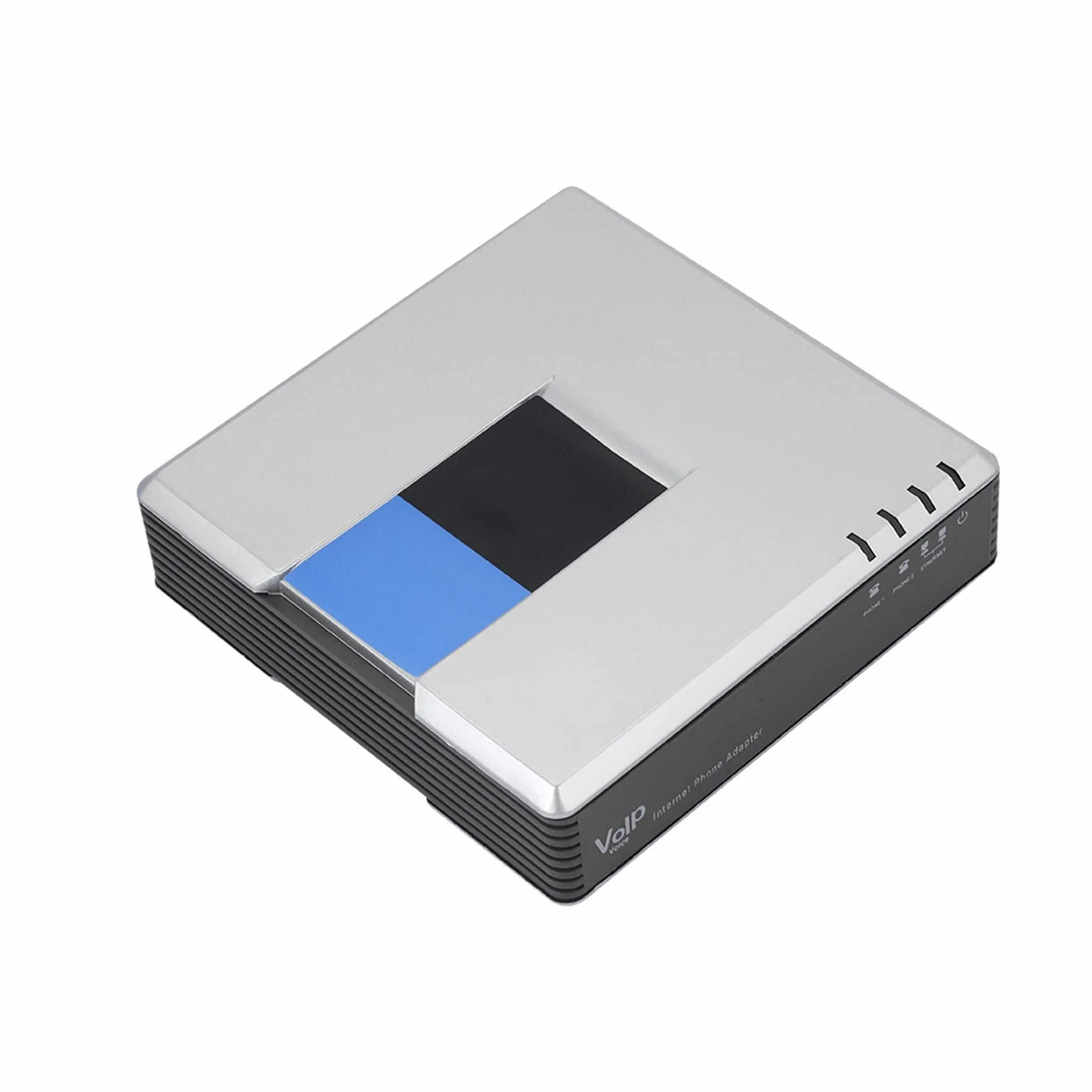 VoIP Telefon Internetowy 2 Porty Adapter SIP RJ45 Kabel dla PAP2T z instrukcją Obsługi - do połączeń Międzynarodowych (wtyczka UE)